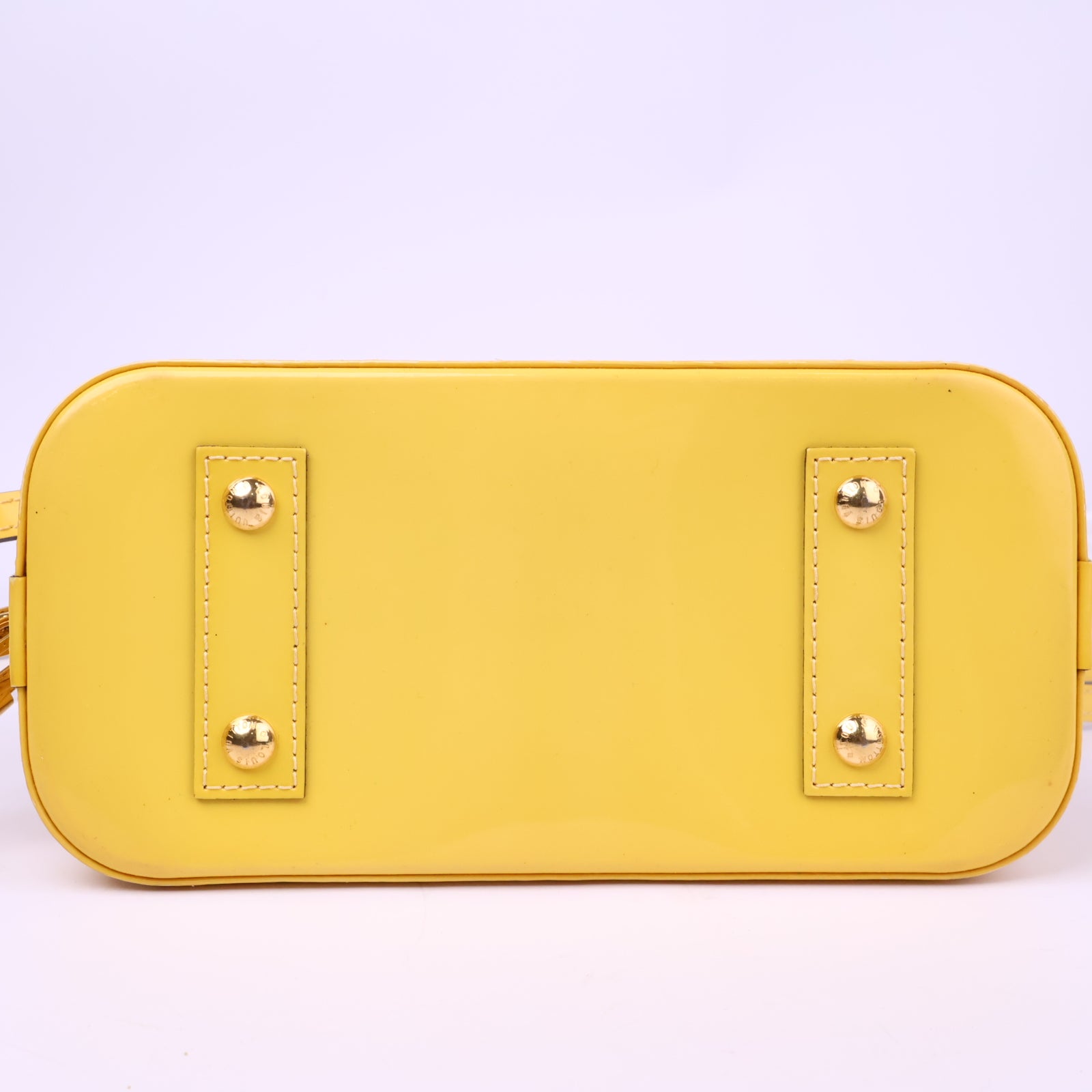 Louis Vuitton Jaune Passion Monogram Vernis Alma BB Top Handle Bag J3236 | Pre-Owned Like New Yellow Monogram, Vernis Vernis leather