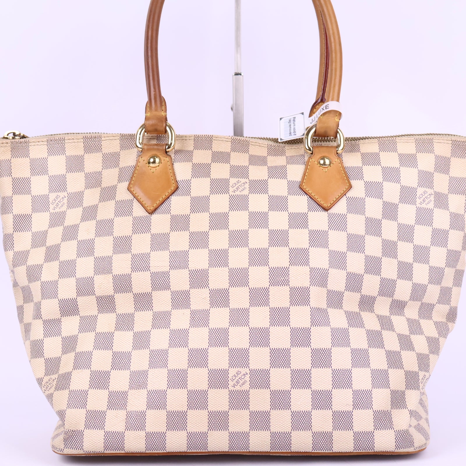 Louis Vuitton Damier Azur Saleya MM Tote Bag Tote Bag J3146 | Pre-Owned Excellent White / Blue Damier Azur Canvas