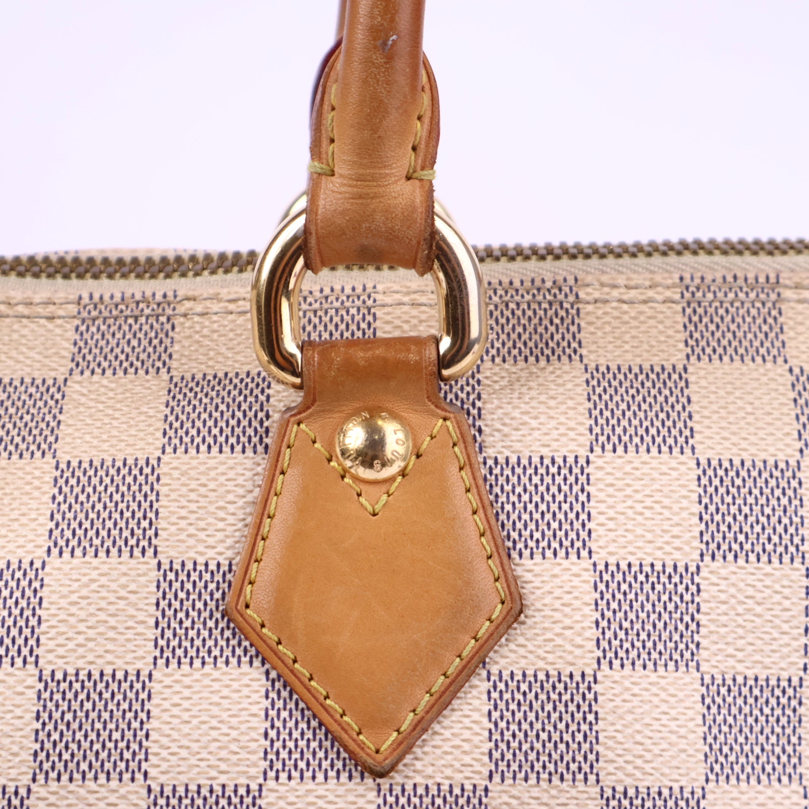 Louis Vuitton Damier Azur Saleya MM Tote Bag Tote Bag J3146 | Pre-Owned Excellent White / Blue Damier Azur Canvas