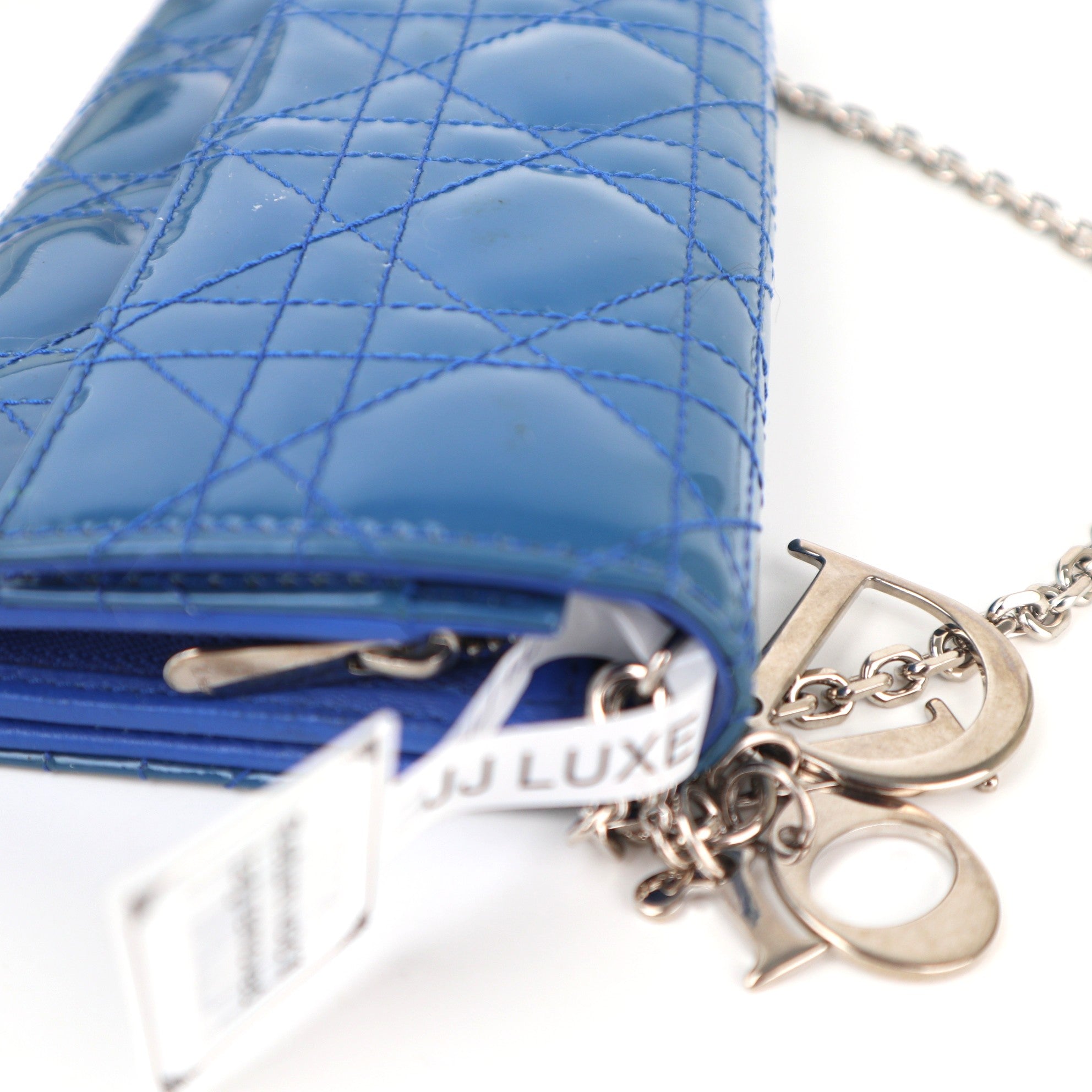 C2339 Christian Dior Wallet Lady Dior Wallet on Chain | Pre-Owned Very Good Leather
