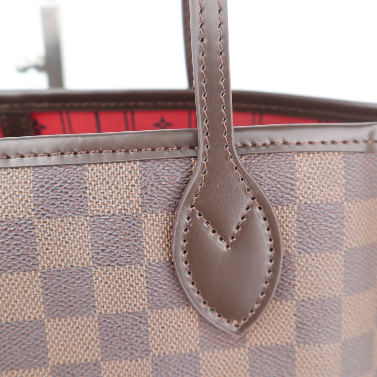 C2343R Louis Vuitton Shoulder Bag Damier Ebene Neverfull MM | Pre-Owned Excellent Brown Damier Ebene Canvas