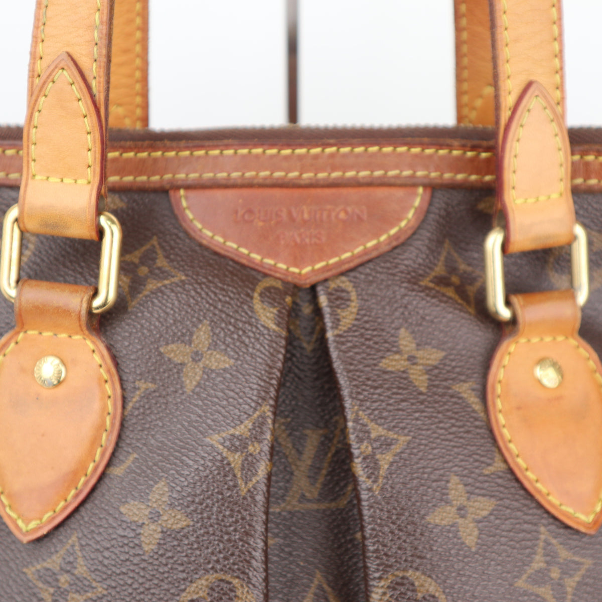 C2346 Louis Vuitton Shoulder Bag Monogram Canvas Palermo PM | Pre-Owned Very Good Brown Monogram Canvas
