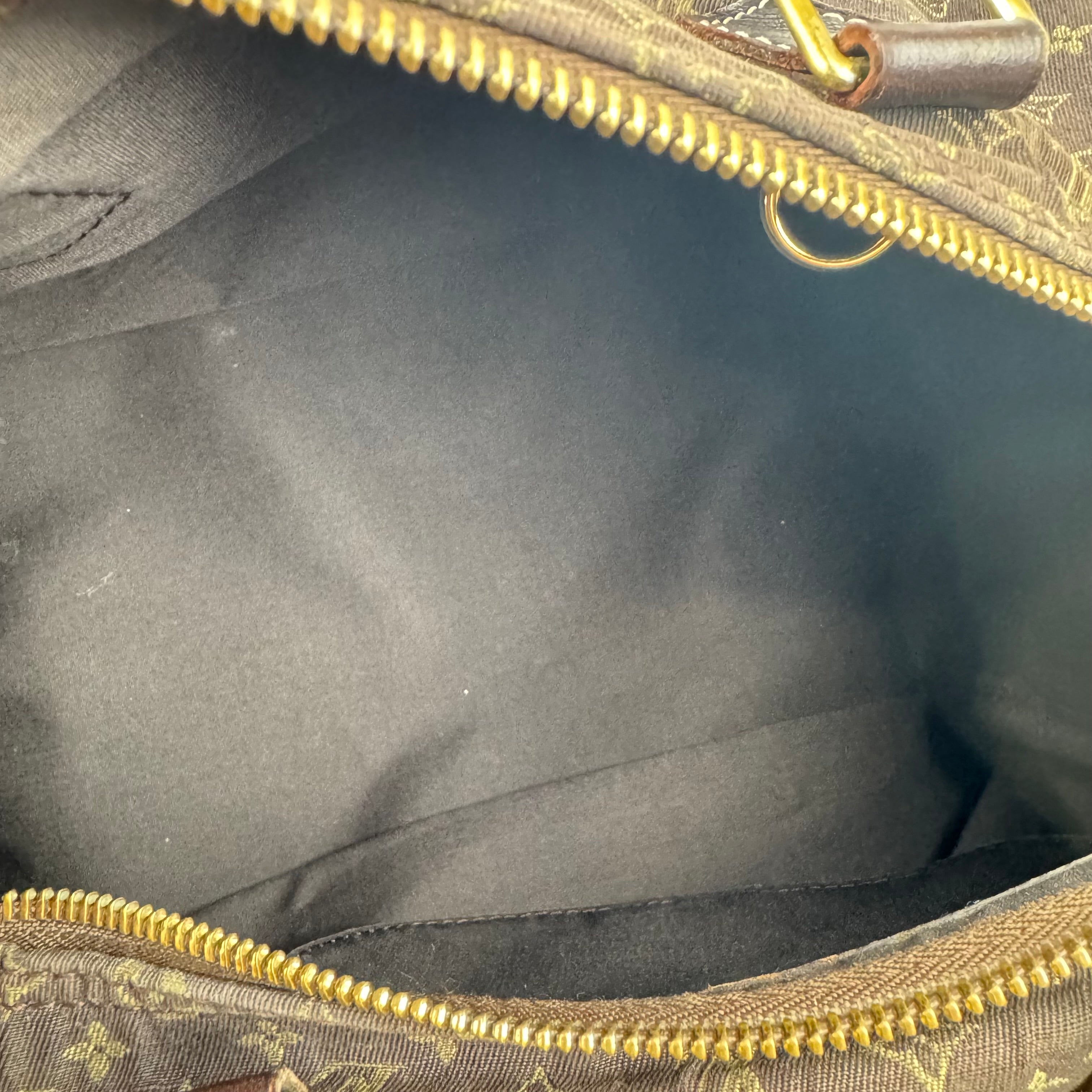 J1834 Louis Vuitton Brown Monogram Mini Lin Speedy 30- Pre Owned