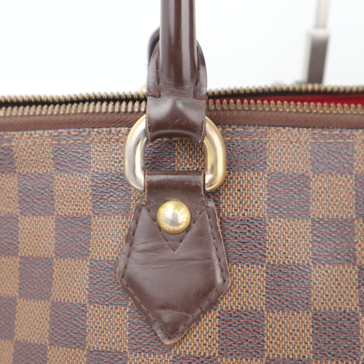 C2350 Louis Vuitton Shoulder Bag Damier Ebene Saleya MM Bag | Pre-Owned Very Good Brown Damier Ebene Canvas