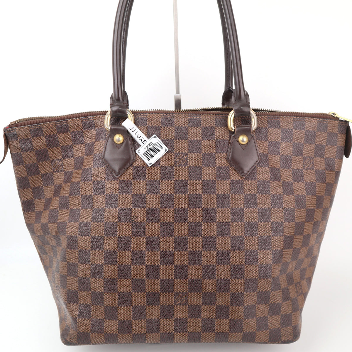 C2350 Louis Vuitton Shoulder Bag Damier Ebene Saleya MM Bag | Pre-Owned Very Good Brown Damier Ebene Canvas
