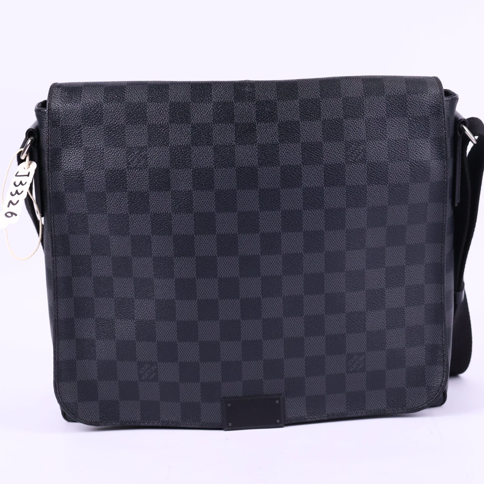 Louis Vuitton Damier Graphite District MM Messenger Bag Messenger Bag J3326 | Pre-Owned Like New Black / Grey Damier Graphite Canvas