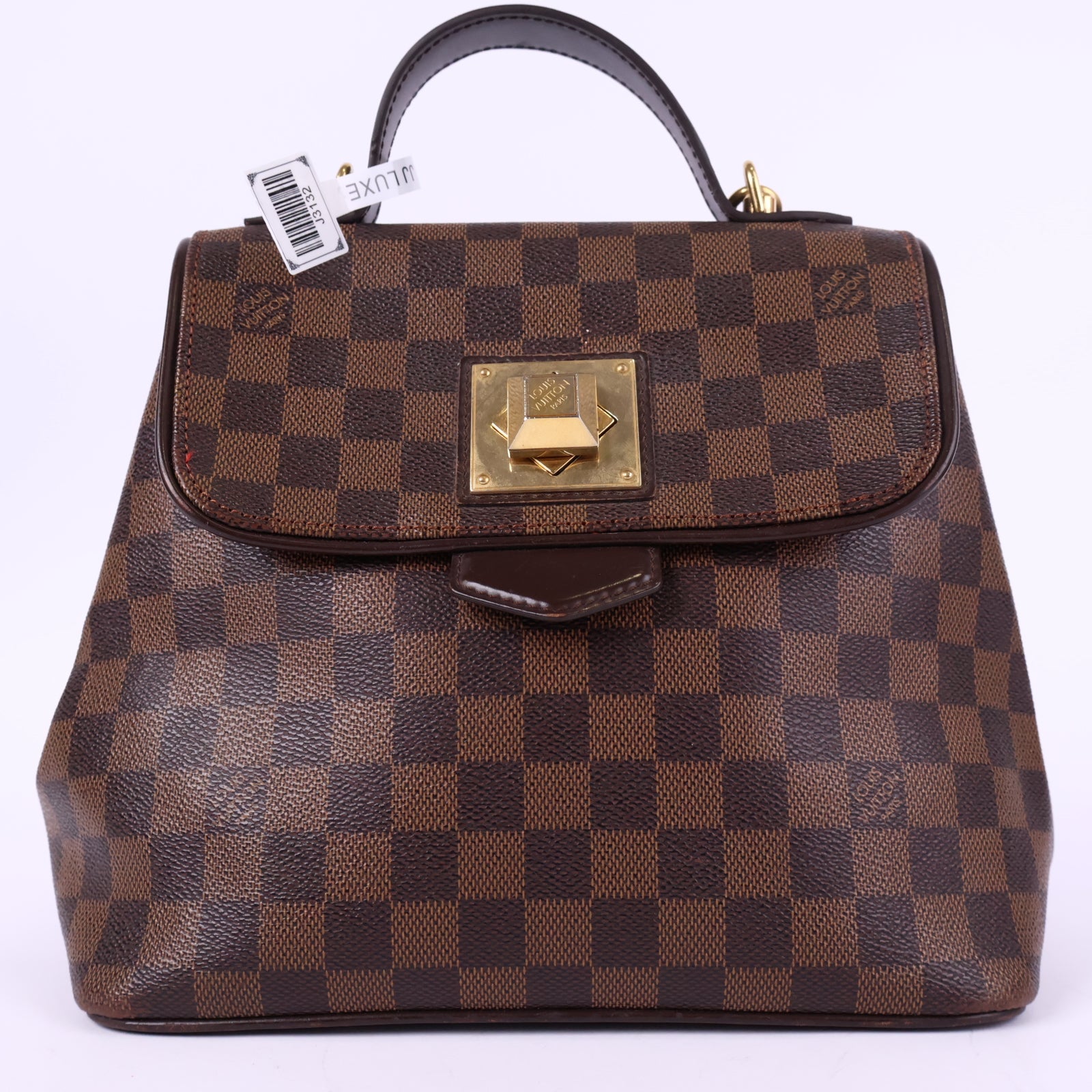 Louis Vuitton Damier Canvas Bergamo MM Bag Top Handle Bag J3132 | Pre-Owned Like New Brown Damier Canvas