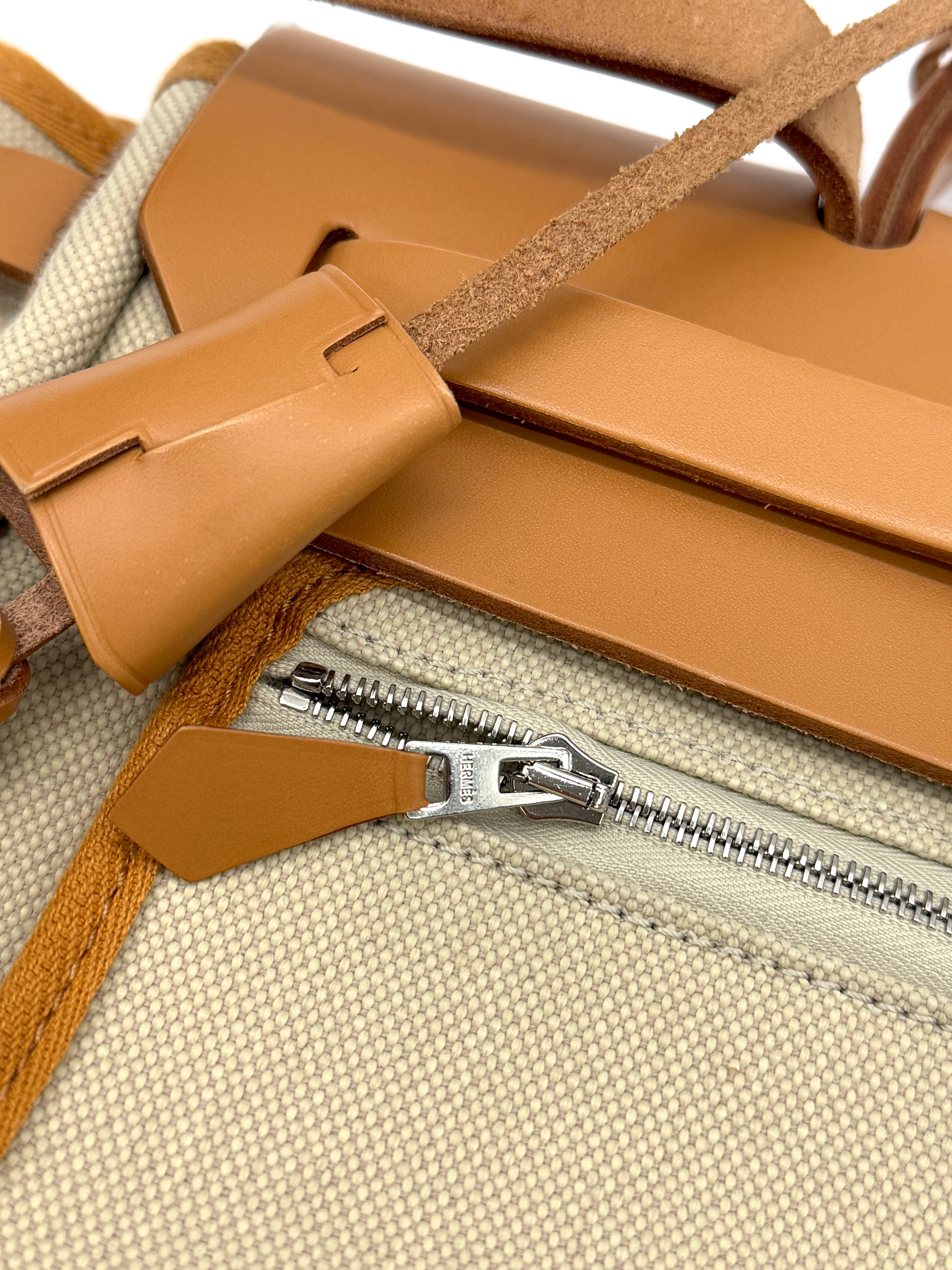 Hermès Herbag 31 Brown Beige