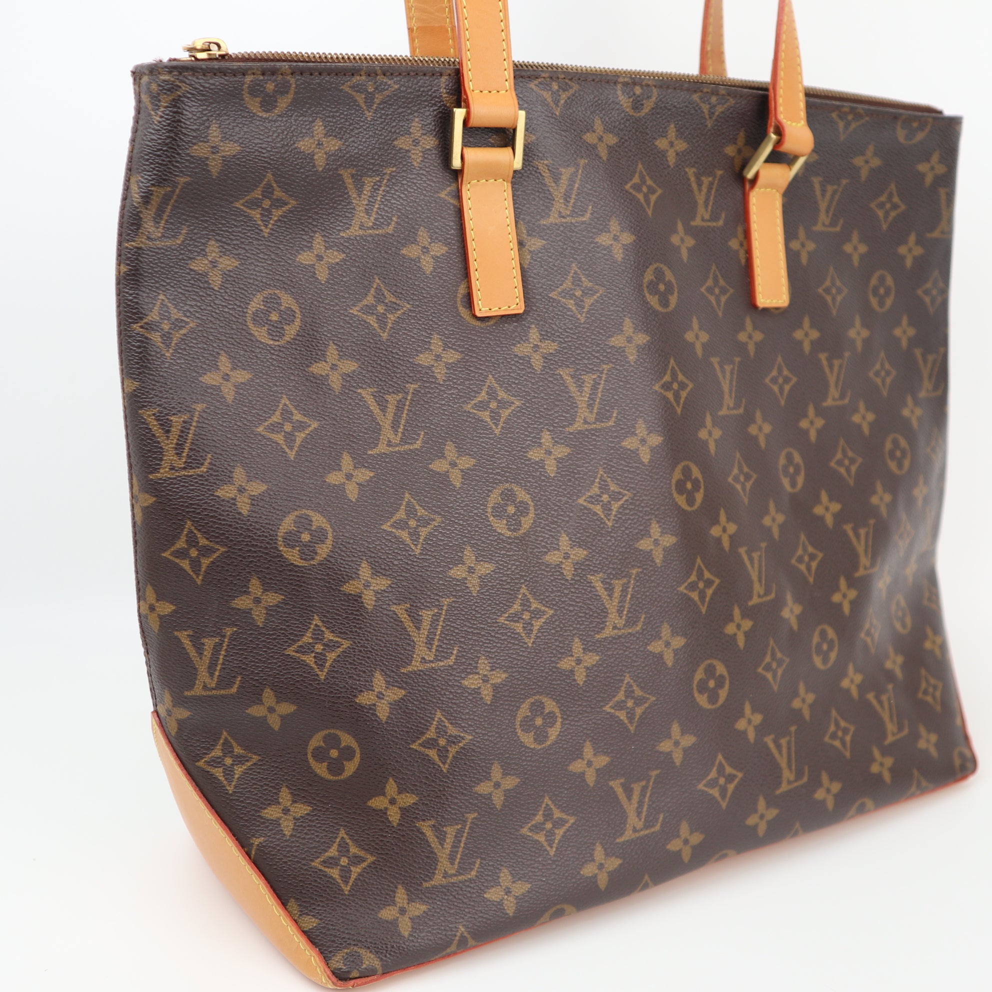 Louis Vuitton Cabas Mezzo Shoulder Bag C1487R | Pre-Owned Excellent Brown Monogram