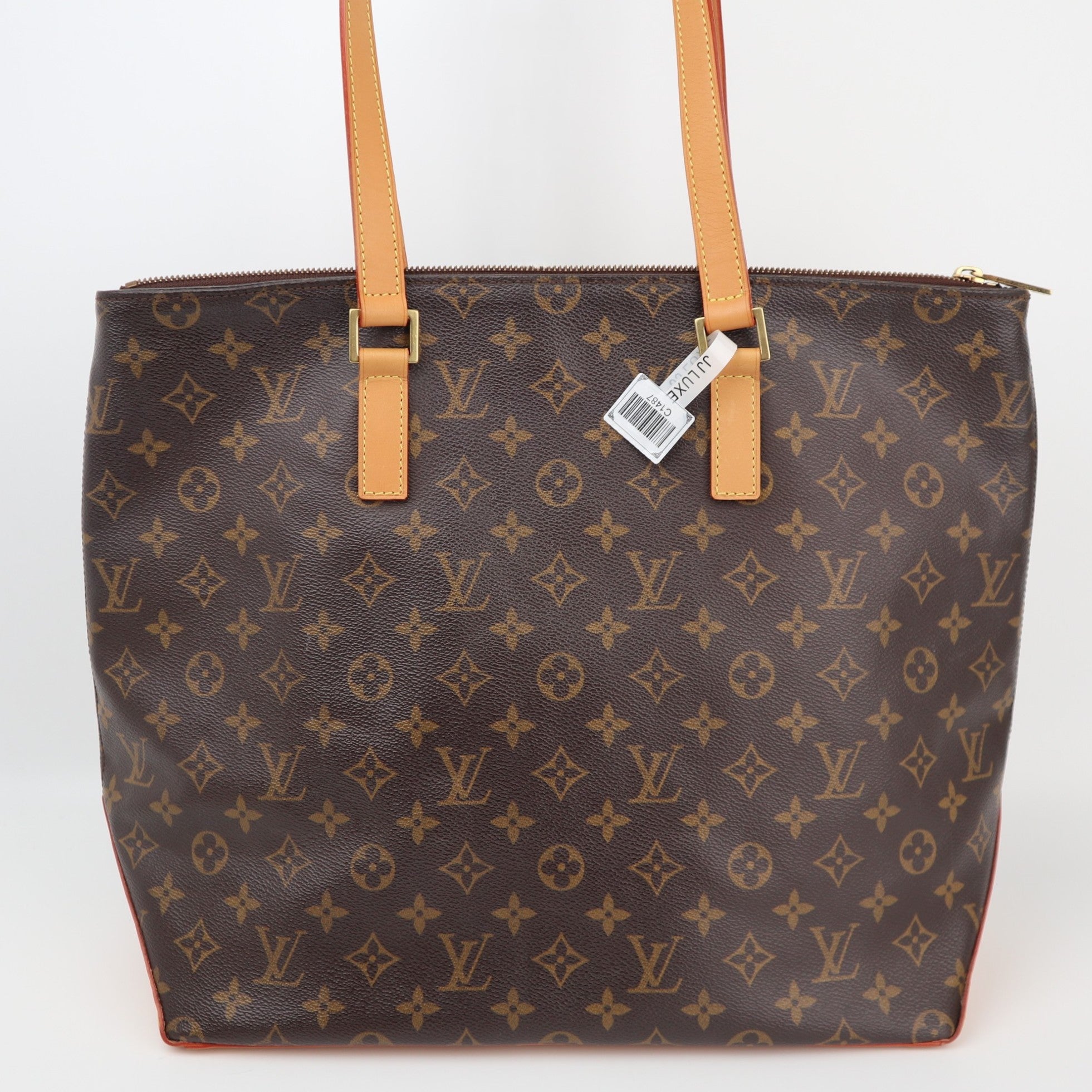 Louis Vuitton Cabas Mezzo Shoulder Bag C1487R | Pre-Owned Excellent Brown Monogram