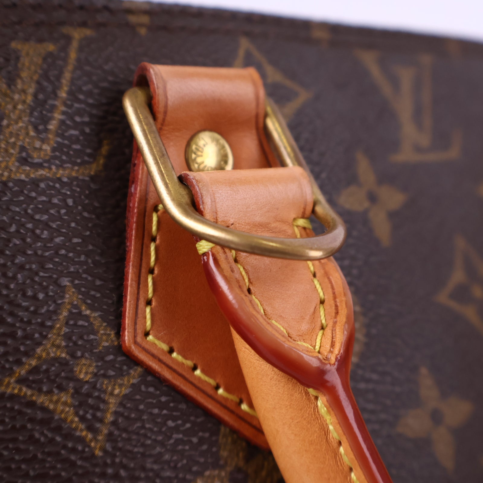 Louis Vuitton Monogram Alma Handbag Top Handle Bag J3134R | Pre-Owned Like New Brown Monogram Canvas