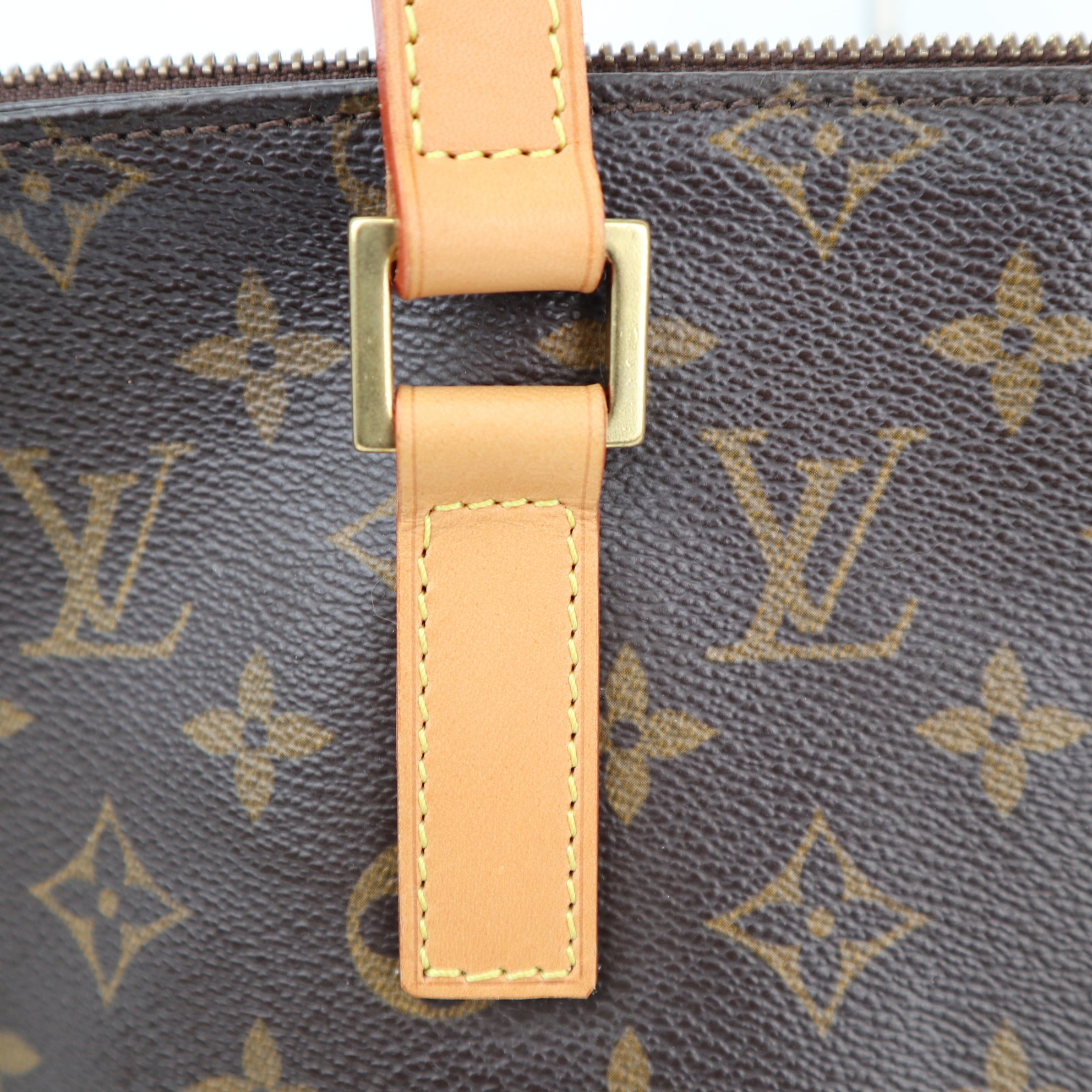 Louis Vuitton Cabas Mezzo Shoulder Bag C1487R | Pre-Owned Excellent Brown Monogram
