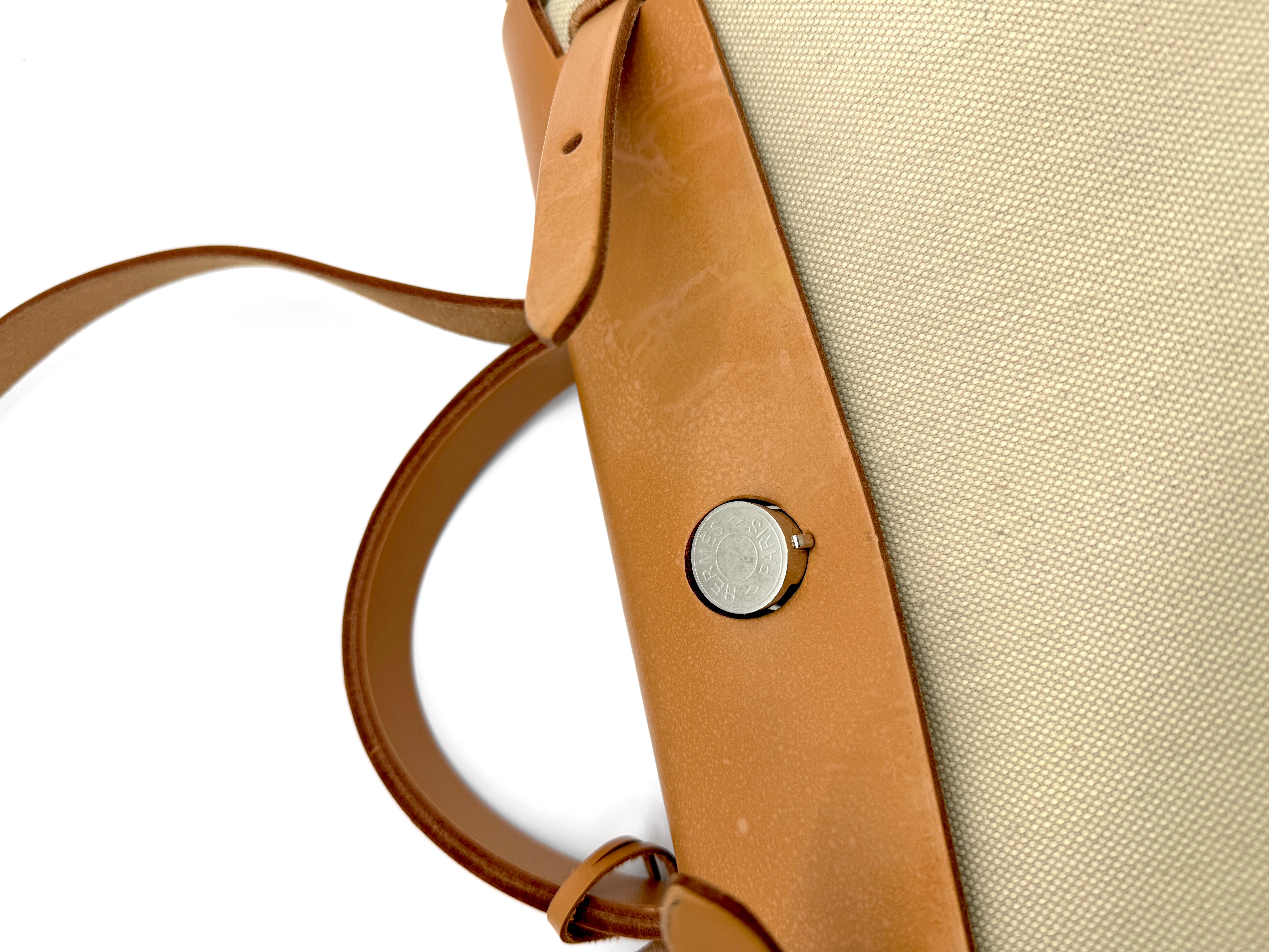 Hermès Herbag 31 Brown Beige