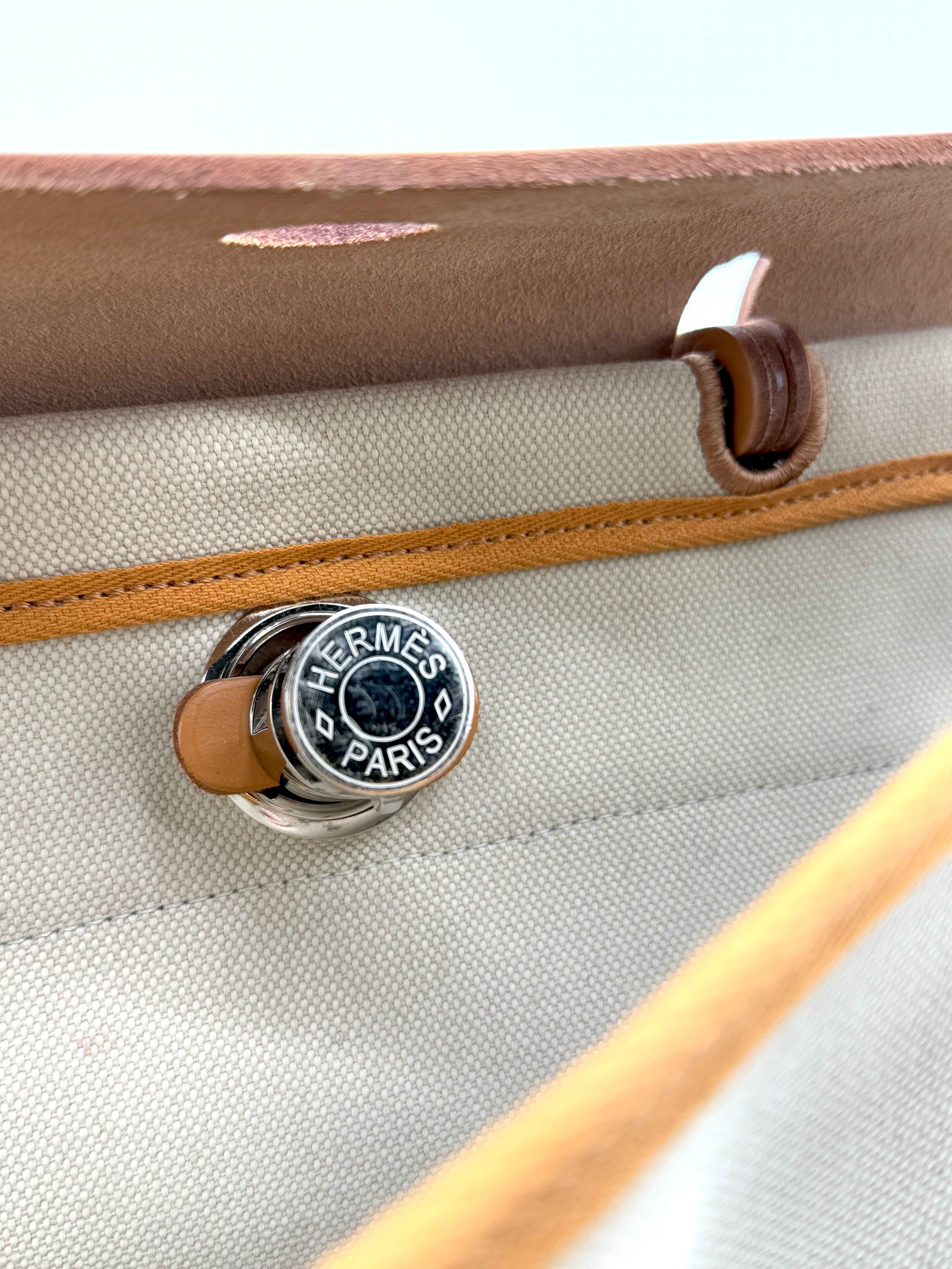 Hermès Herbag 31 Brown Beige