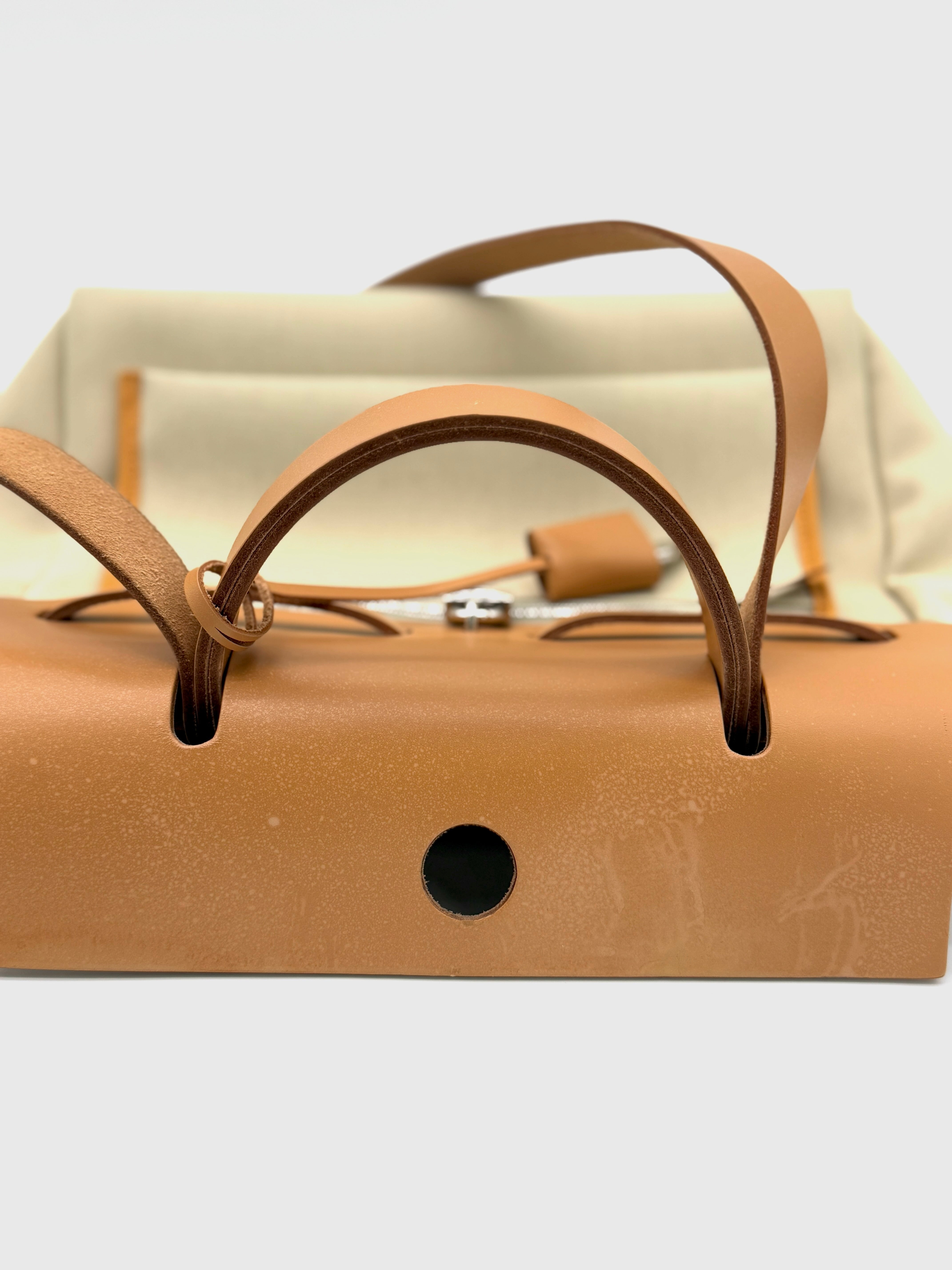 Hermès Herbag 31 Brown Beige