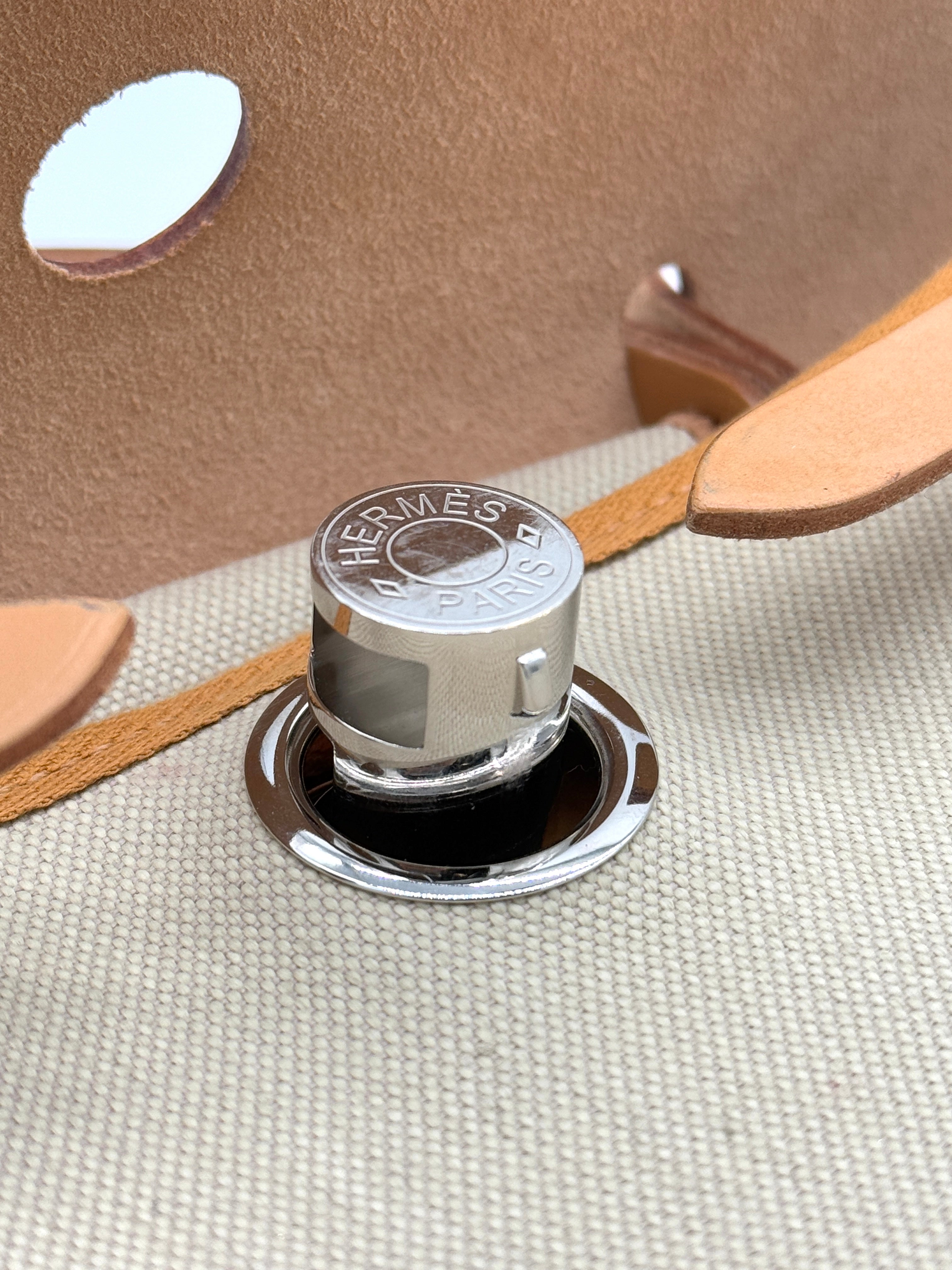 Hermès Herbag 31 Brown Beige