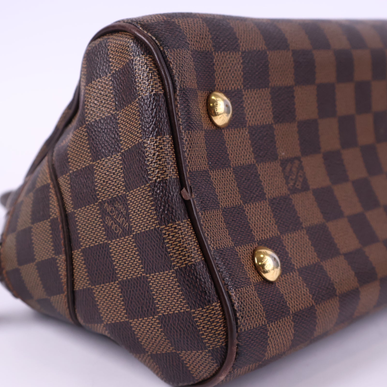 Louis Vuitton Duomo Bag Damier Ebene Top Handle Bag J3135 | Pre-Owned Excellent Brown Damier Ebene Canvas