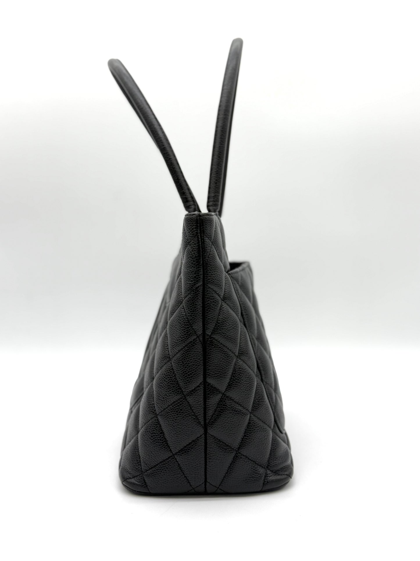 Chanel Médaillon Leather Tote Black Leather