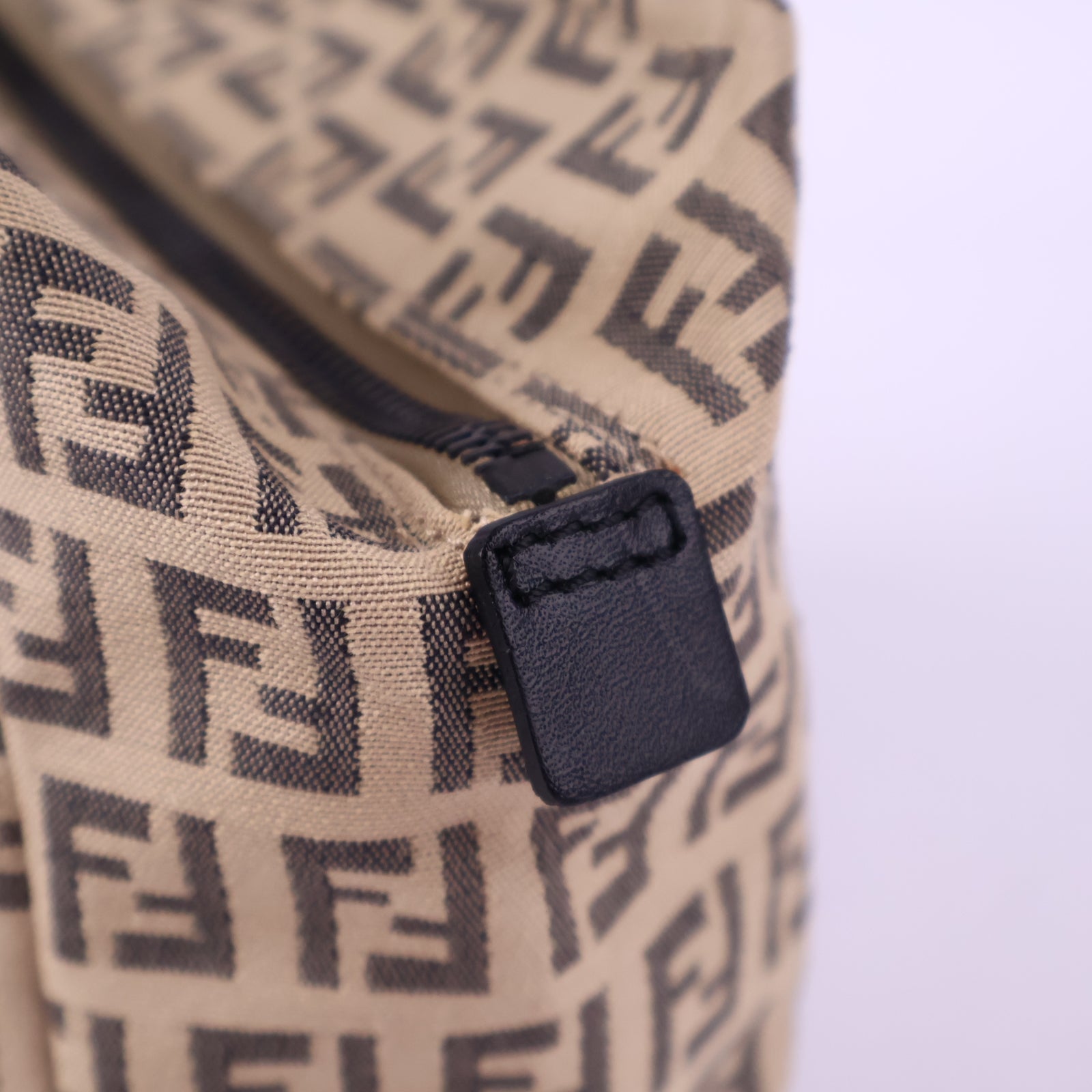 Fendi Mini Zucchino Canvas Handle Bag Mini Bag J3112 | Pre-Owned Like New Brown Zucchino Canvas