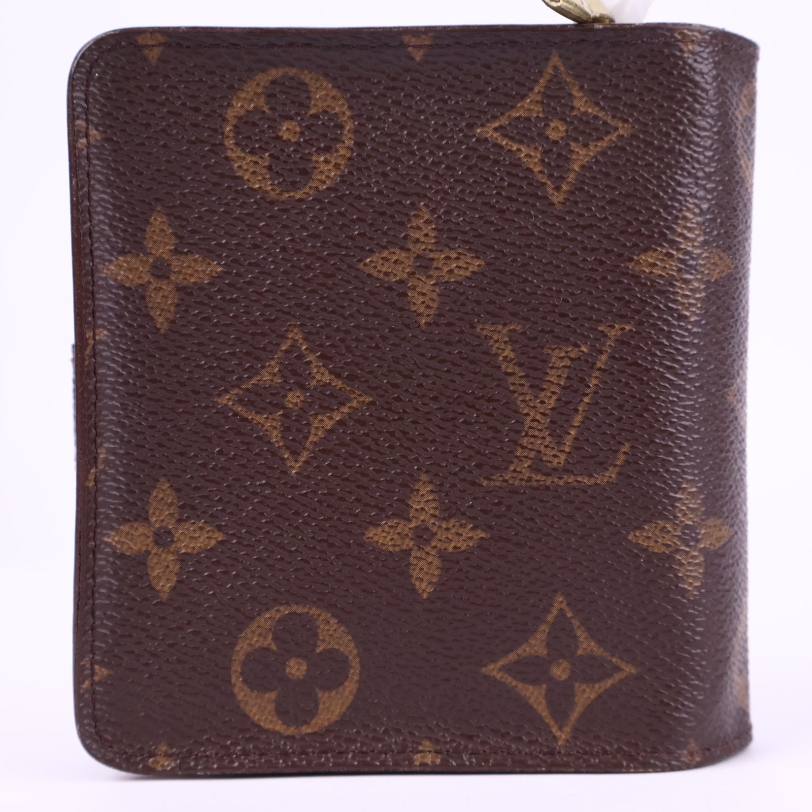 Louis Vuitton Monogram Canvas Zip Compact Wallet Wallet J3100 | Pre-Owned Like New Brown Monogram Canvas