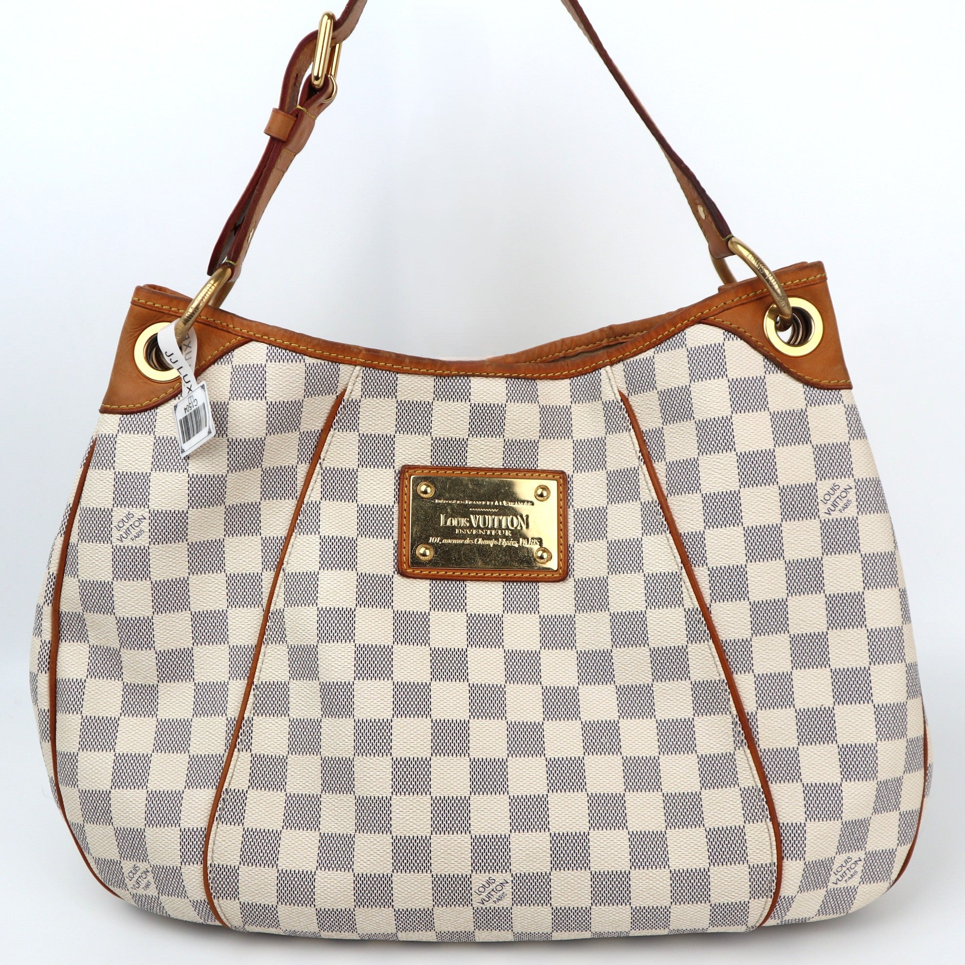 Louis Vuitton Galliera PM Shoulder Bag C1504 | Pre-Owned Excellent Ivory Blue Damier Azur Canvas