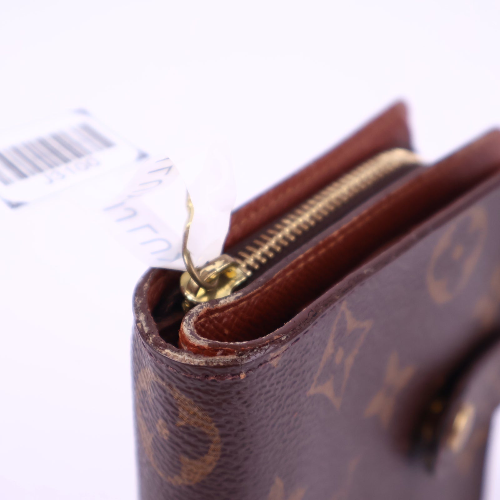 Louis Vuitton Monogram Canvas Zip Compact Wallet Wallet J3100 | Pre-Owned Like New Brown Monogram Canvas