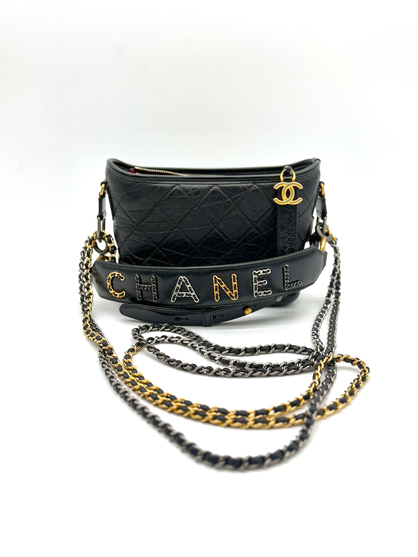 Chanel Gabrielle Small Hobo BLK