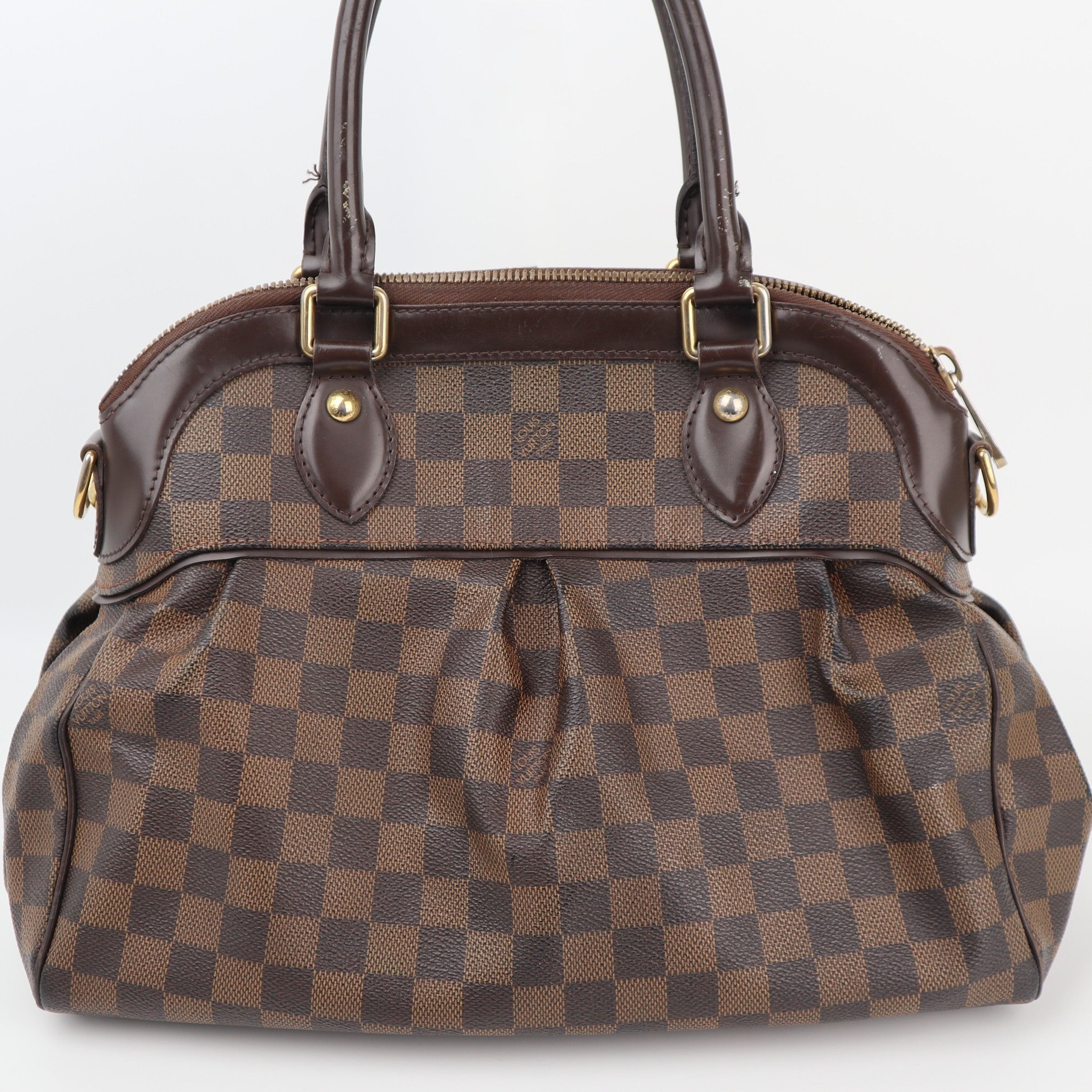 Louis Vuitton Trevi PM Shoulder Bag C1506 | Pre-Owned Excellent Brown Damier Ebene Canvas