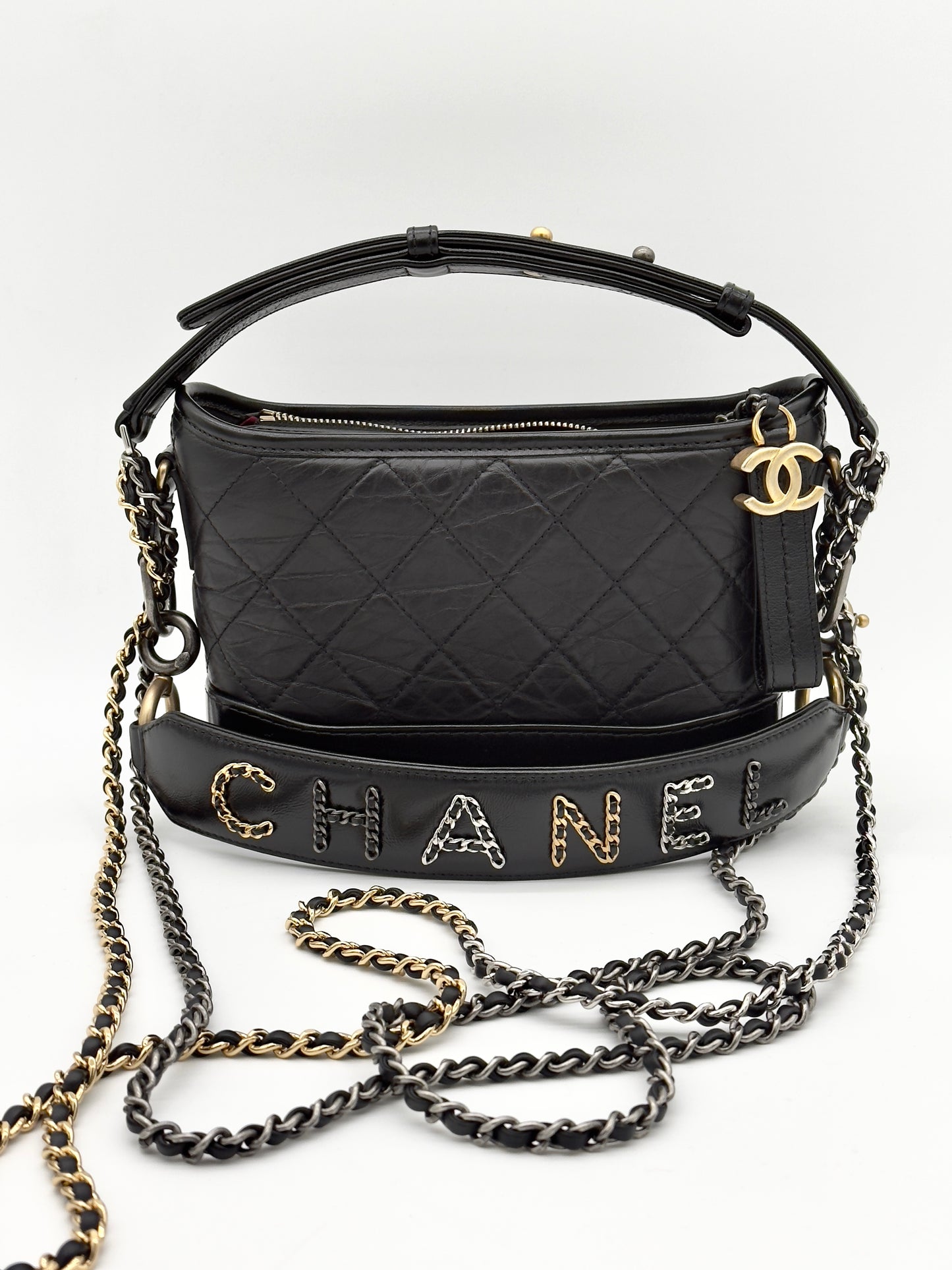 Chanel Gabrielle Small Hobo BLK
