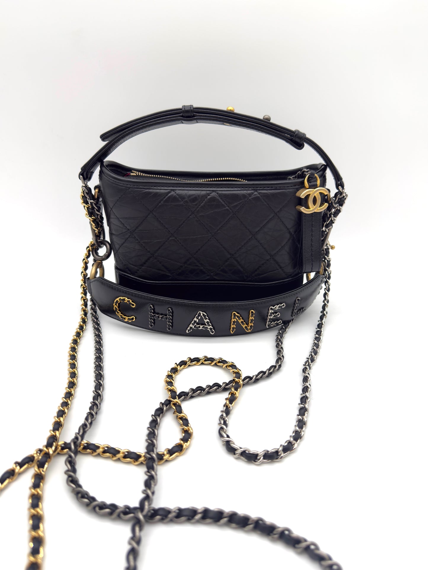Chanel Gabrielle Small Hobo BLK