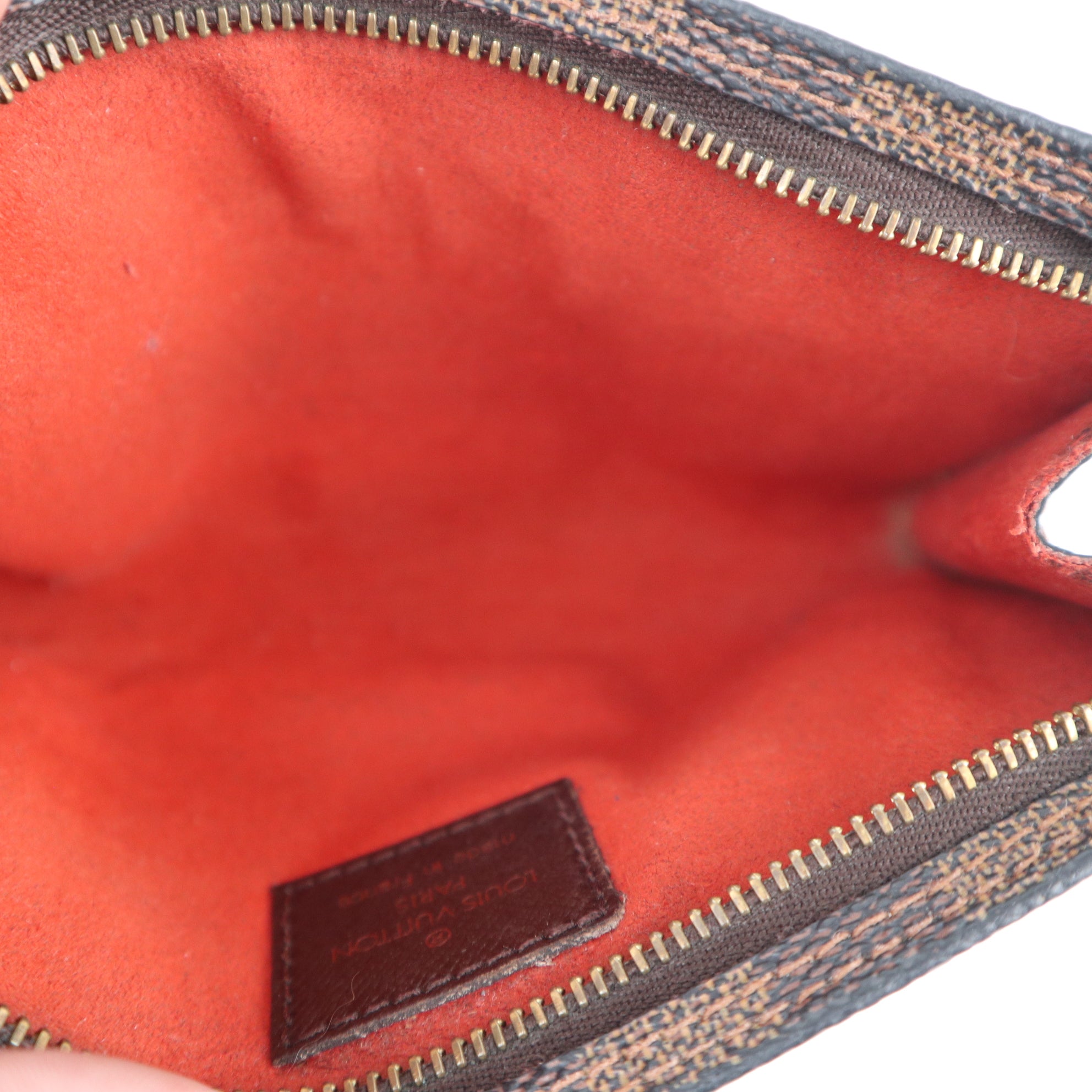 C2377R Louis Vuitton Bucket Bag Damier Ebene Marais Bucket | Pre-Owned Very Good Brown Canvas Damier Ebene