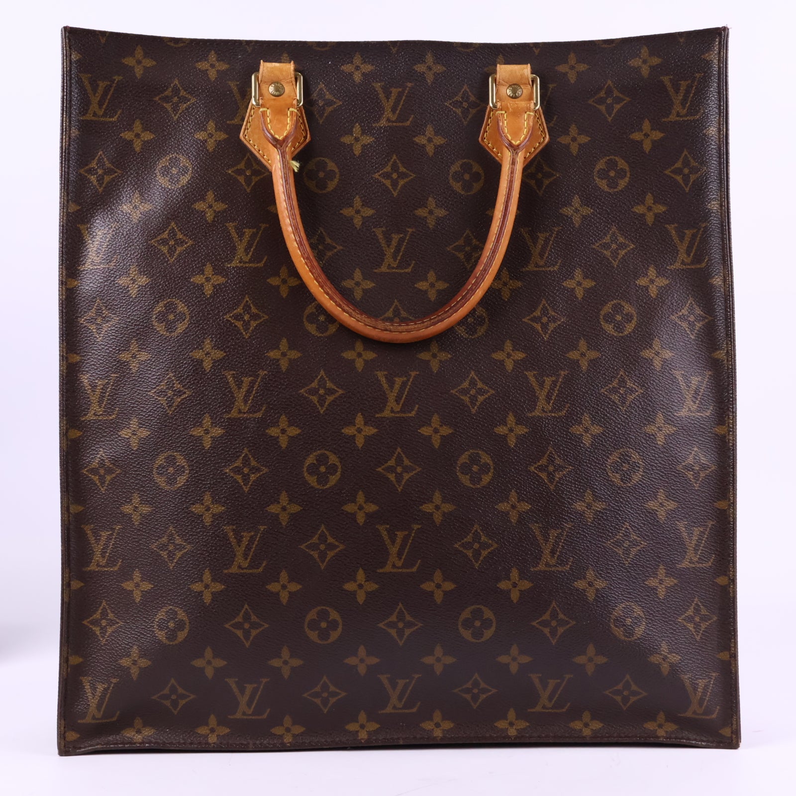Louis Vuitton Monogram Sac Plat Bag Tote Bag J3094 | Pre-Owned Like New Brown Monogram Canvas