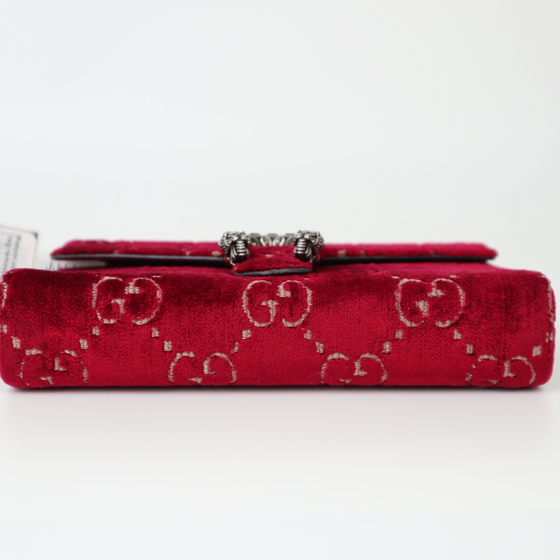 C2013 Gucci Dionysus Chain Wallet GG Velvet-Pre Owned