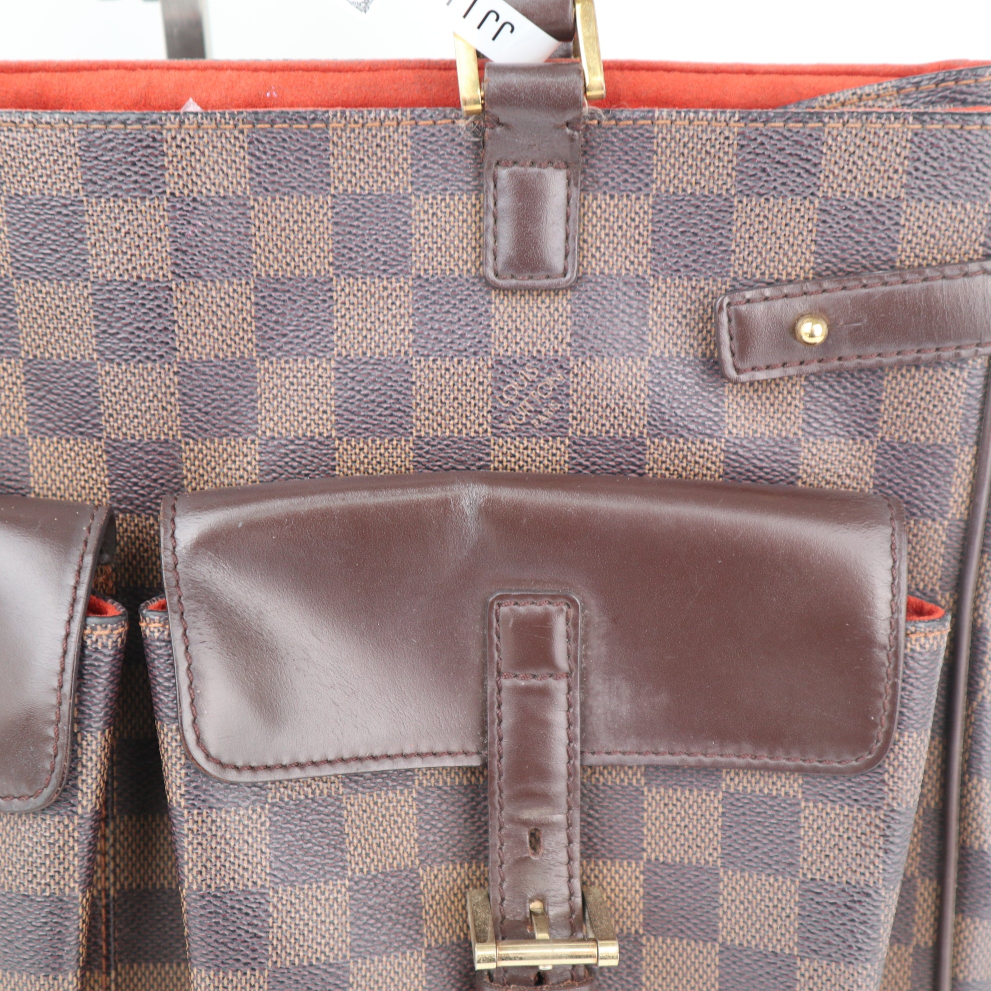 C2387 Louis Vuitton Tote Bag Damier Ebene Uzes | Pre-Owned Very Good Brown Coated canvas/Damier Ebene