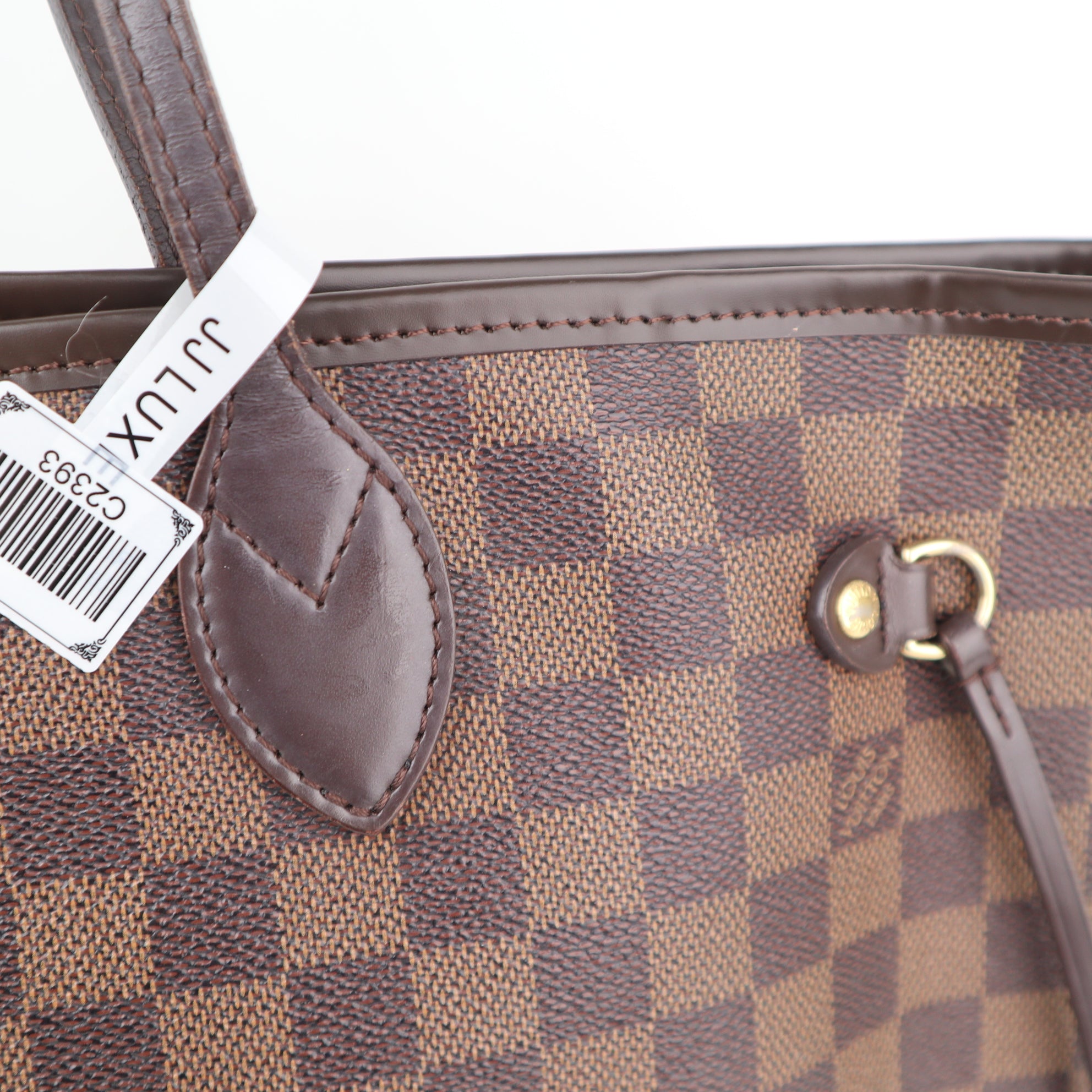C2393R Louis Vuitton Shoulder Bag Damier Ebene Neverfull MM | Pre-Owned Very Good Brown Coated canvas/Damier Ebene