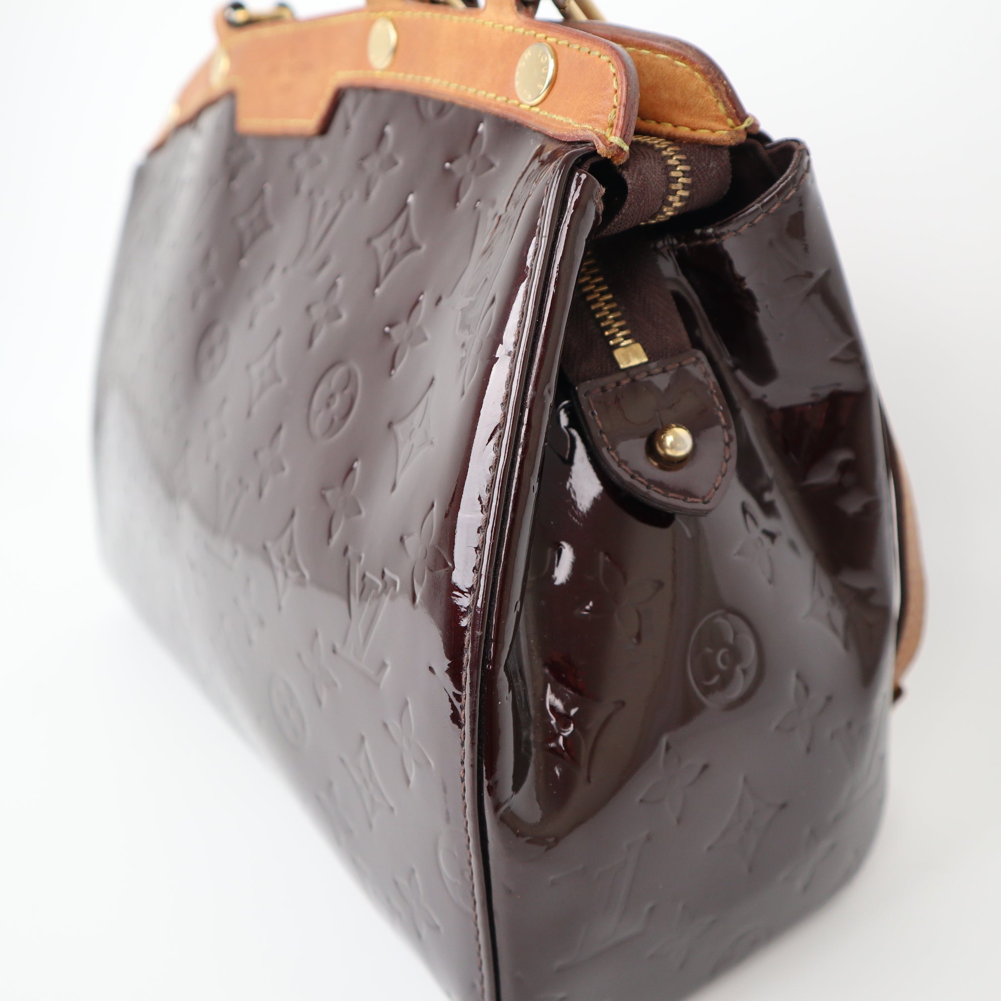 C2059 Louis Vuitton Brea MM Monogram Vernis Amarante- Pre Owned