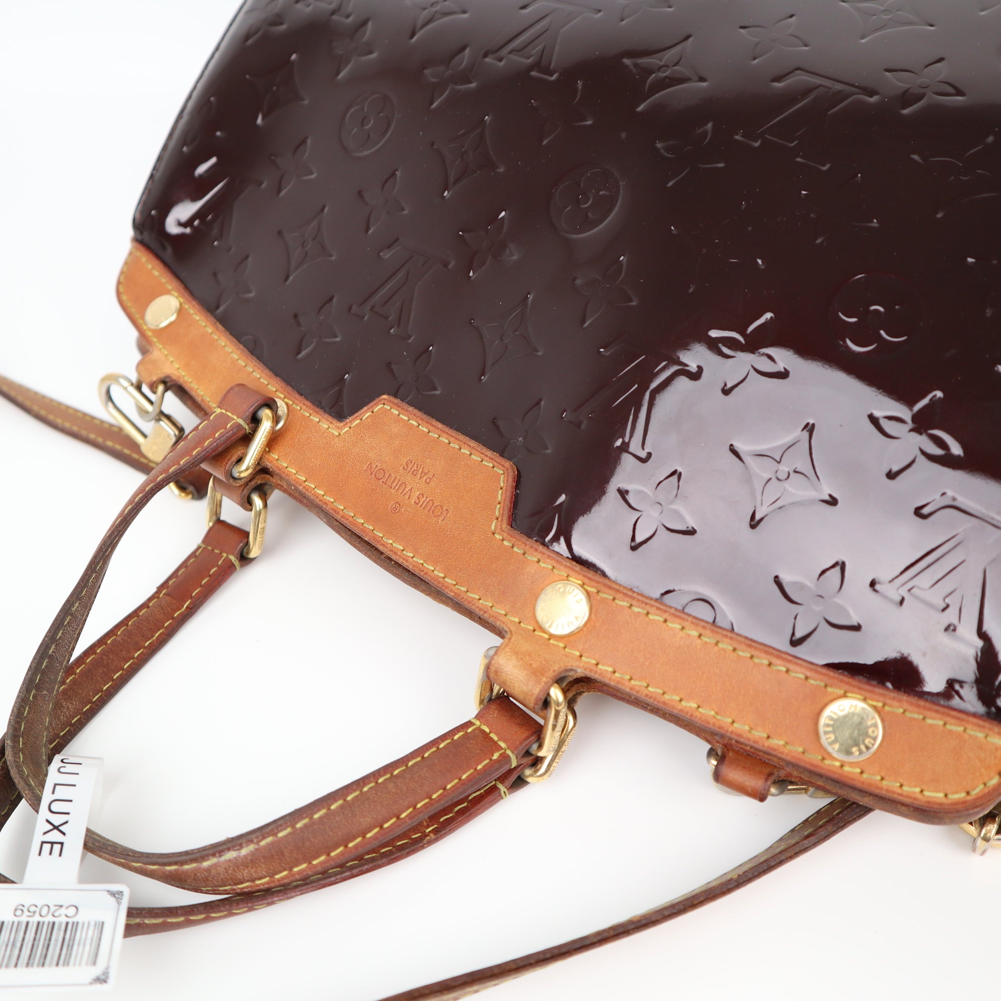 C2059 Louis Vuitton Brea MM Monogram Vernis Amarante- Pre Owned