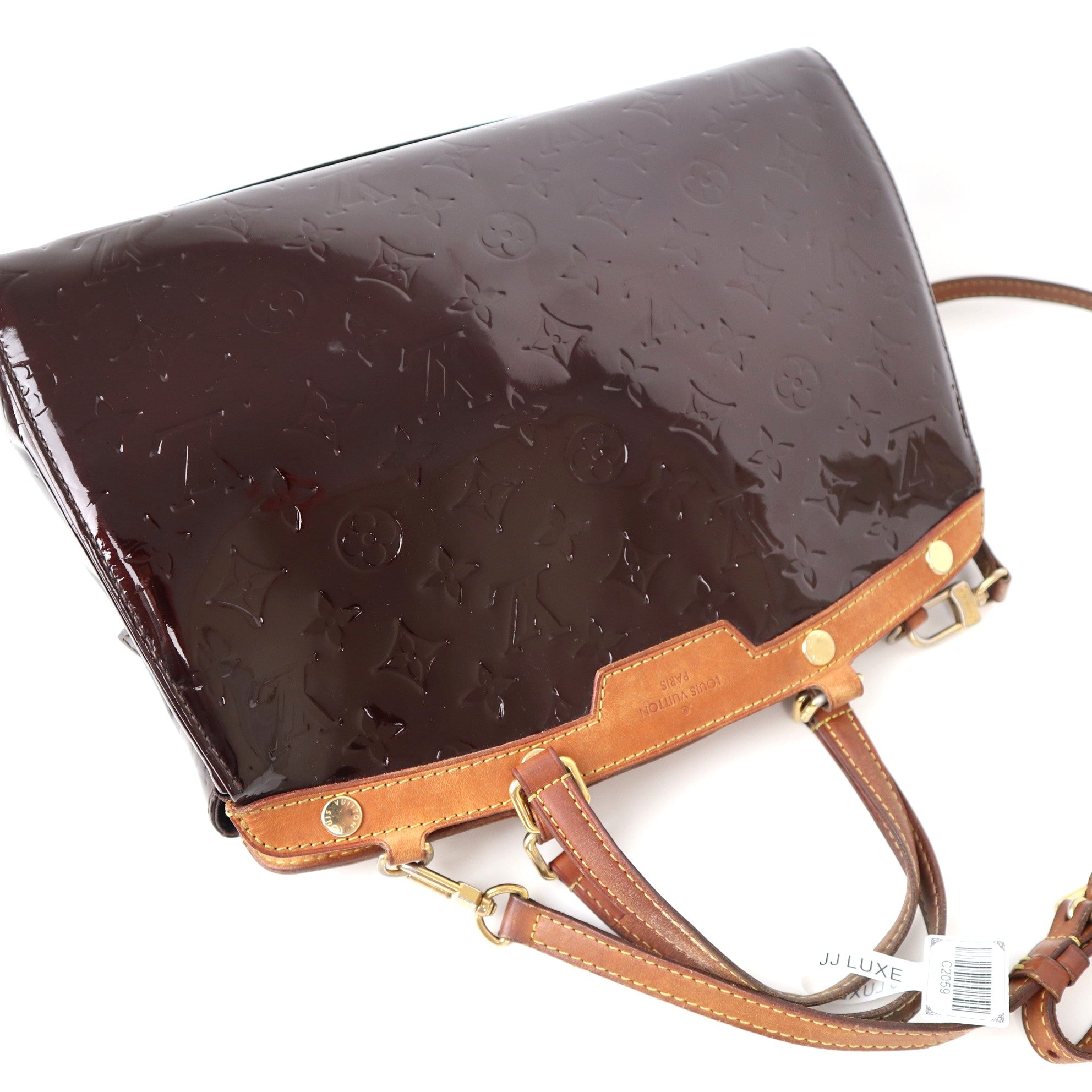 C2059 Louis Vuitton Brea MM Monogram Vernis Amarante- Pre Owned