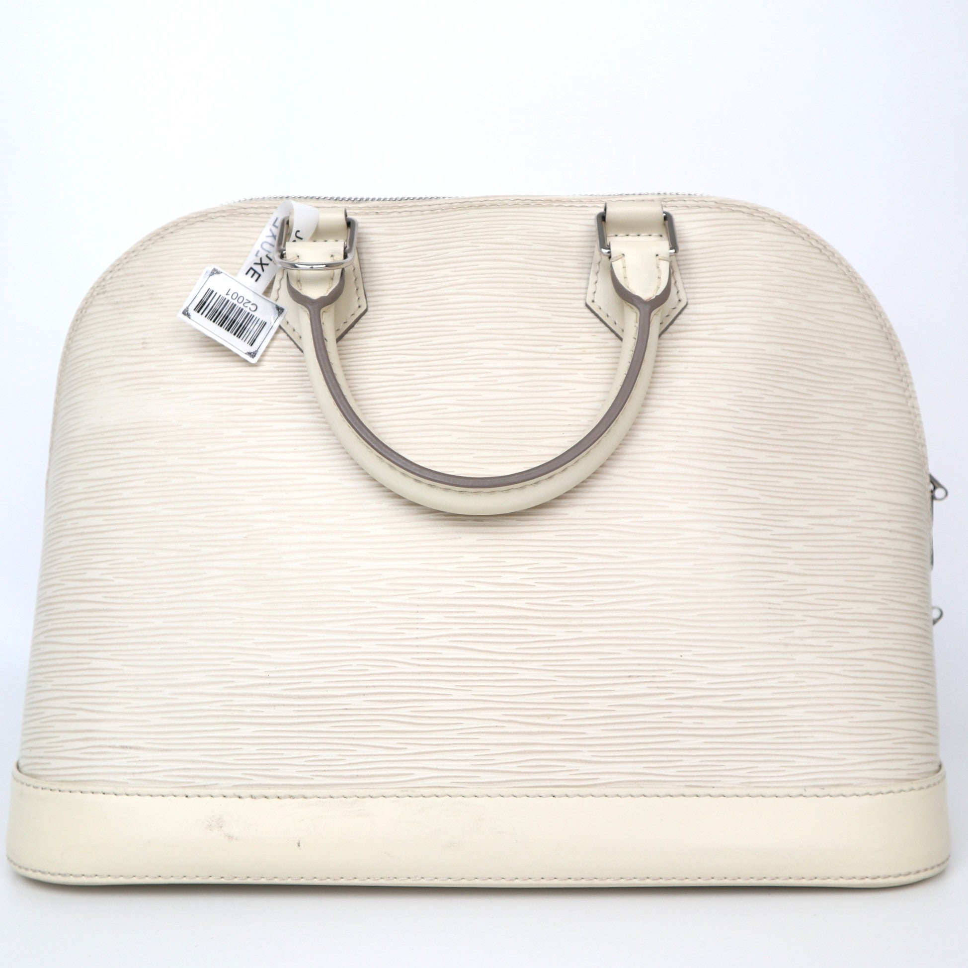 C2001 Louis Vuitton Alma PM leather handbag White in Leathe