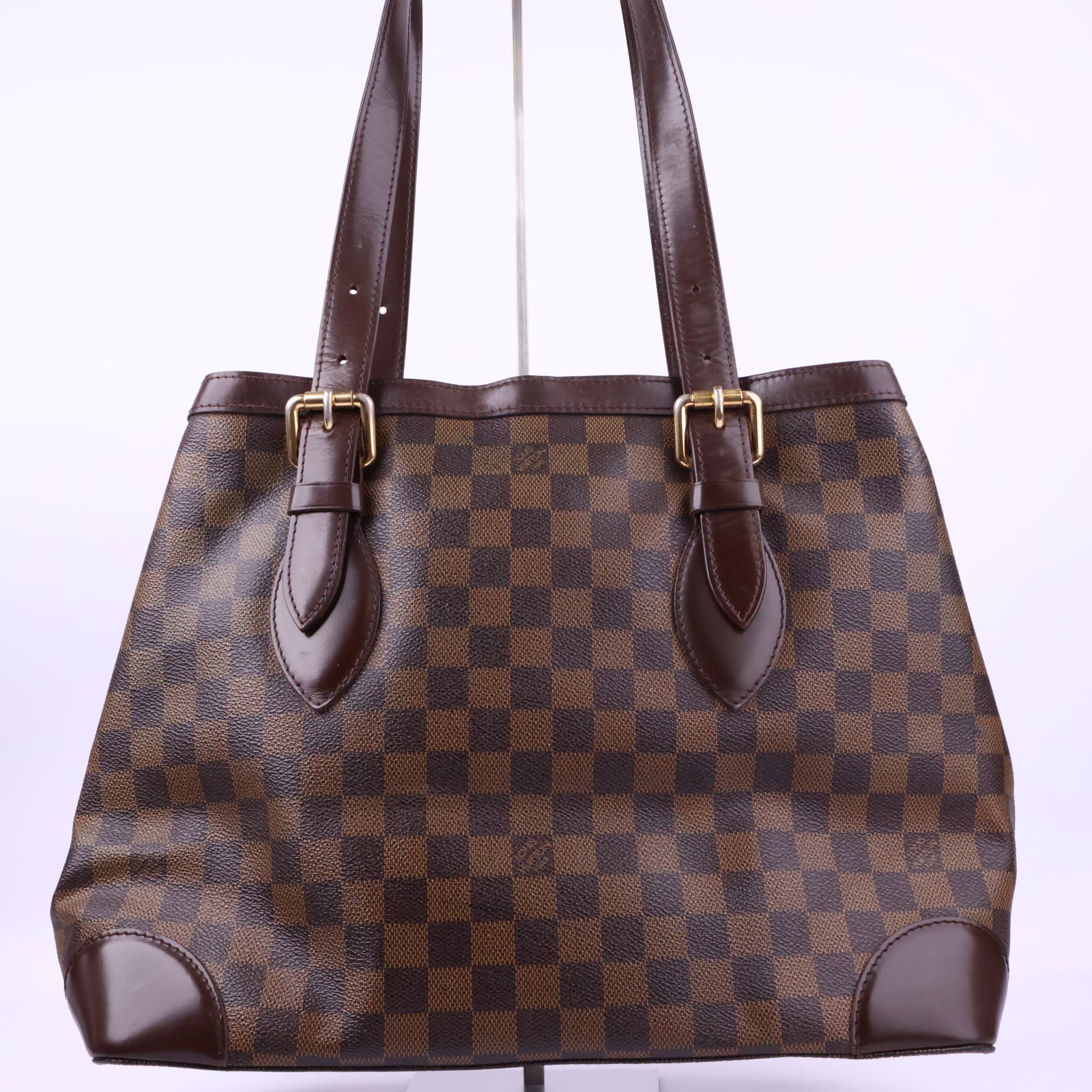 Louis Vuitton MM Hampstead Damier Shoulder Bag J3051R | Pre-Owned Excellent Brown Damier Canvas