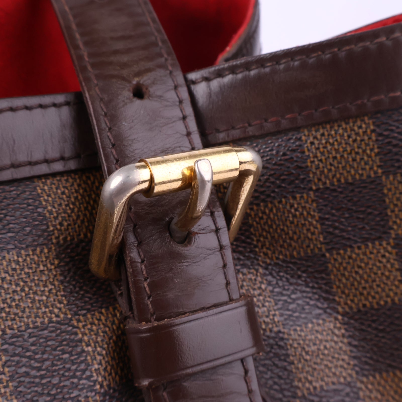 Louis Vuitton MM Hampstead Damier Shoulder Bag J3051R | Pre-Owned Excellent Brown Damier Canvas