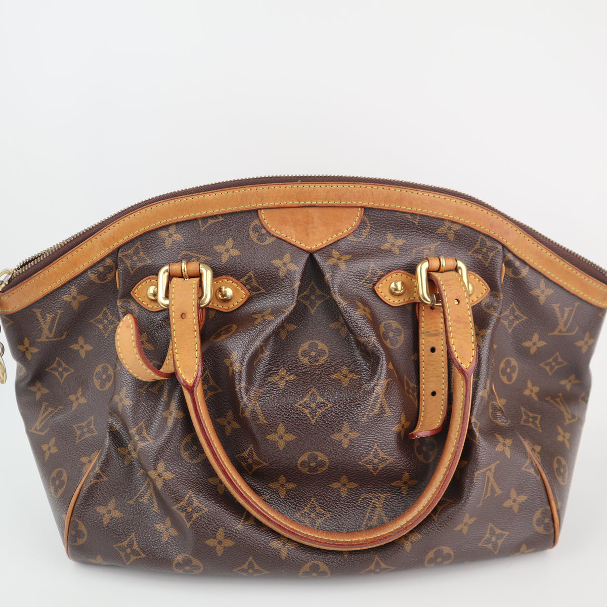 C2412 Louis Vuitton Shoulder Bag Monogram Tivoli GM | Pre-Owned Very Good Brown Monogram monogram coated canvas, vachetta leather trim