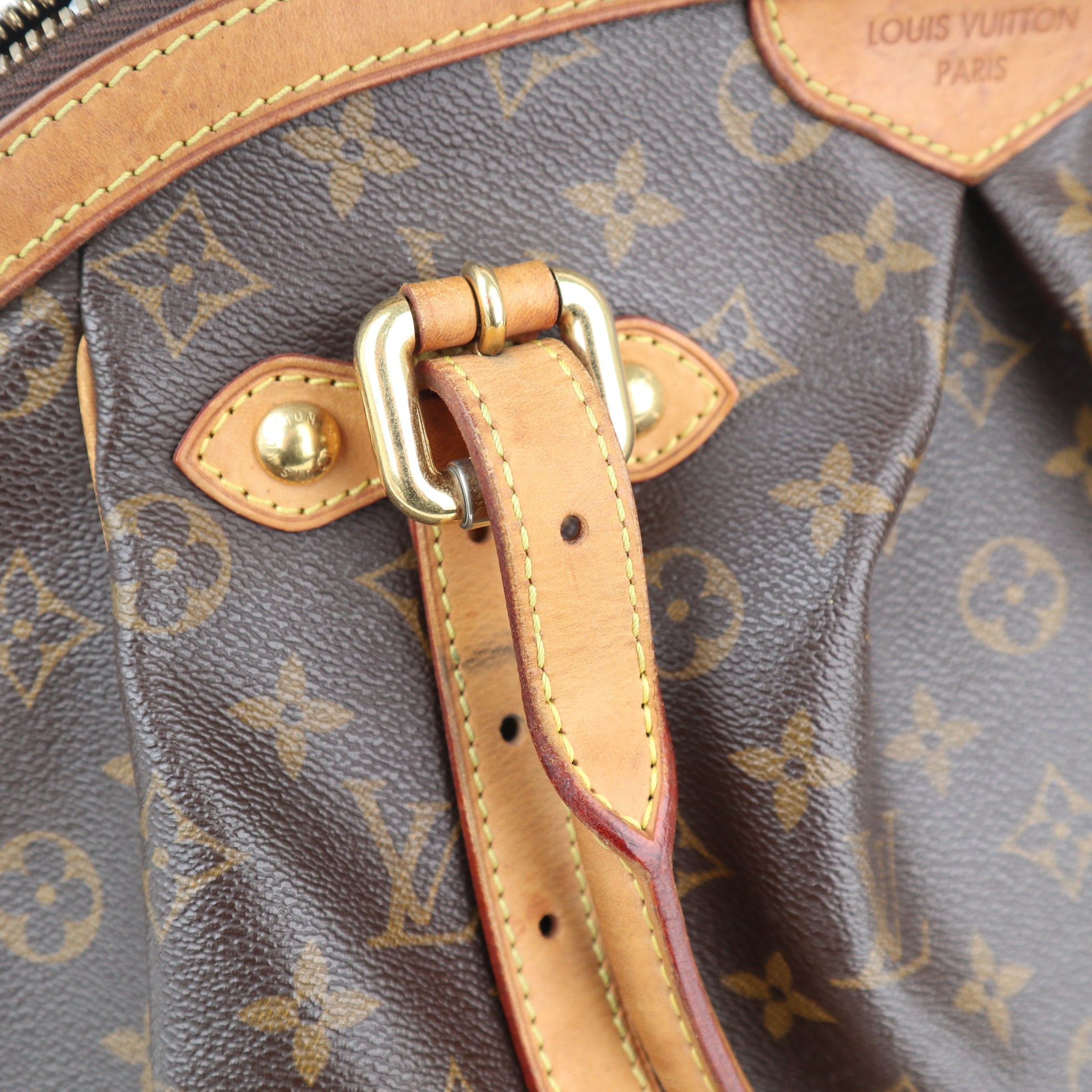 C2412 Louis Vuitton Shoulder Bag Monogram Tivoli GM | Pre-Owned Very Good Brown Monogram monogram coated canvas, vachetta leather trim
