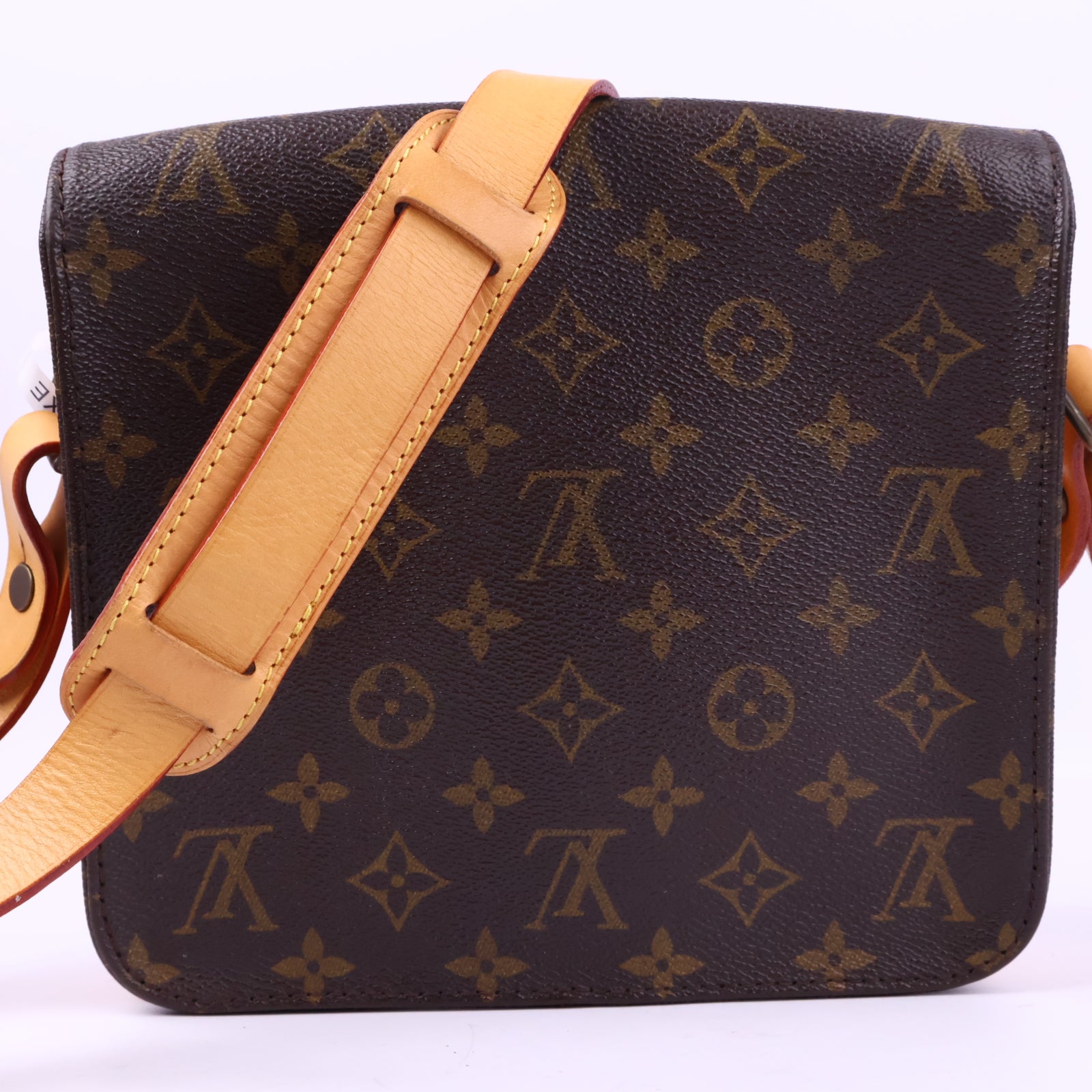 Louis Vuitton Monogram Cartouchiere PM Crossbody Bag J3185R | Pre-Owned Excellent Brown Monogram Canvas
