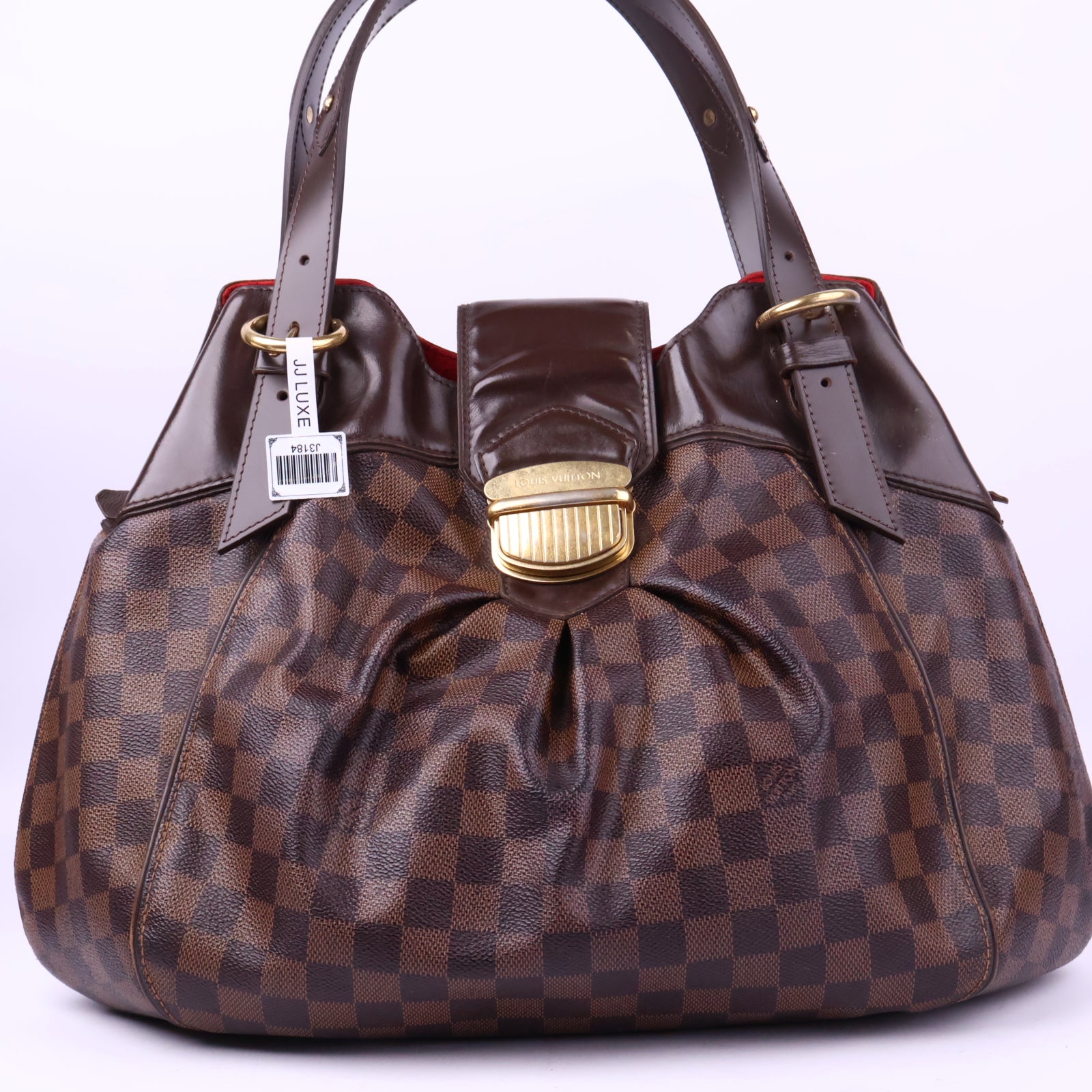 Louis Vuitton Damier Ebene Sistina GM Shoulder Bag J3184R | Pre-Owned Excellent Brown Damier Ebene Canvas