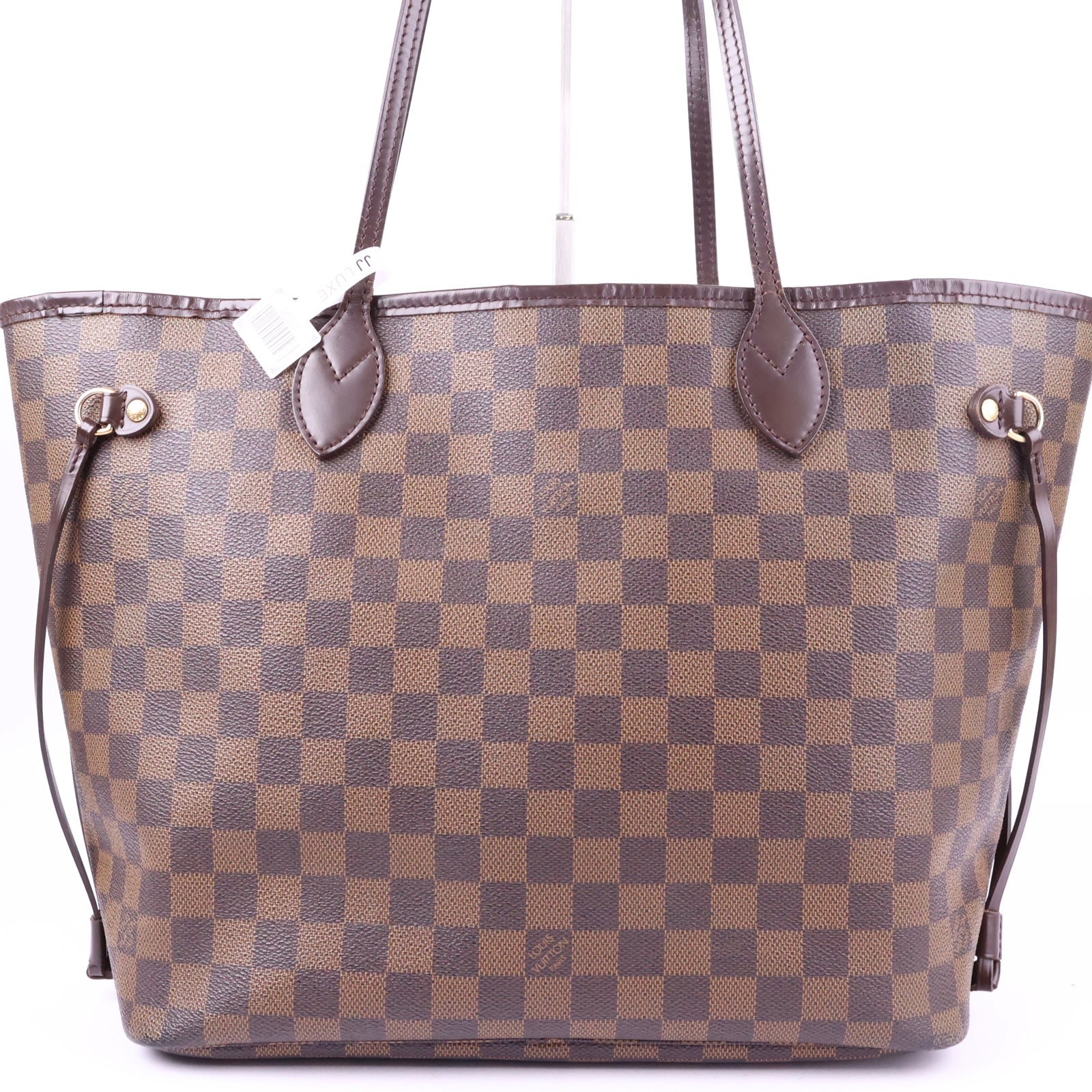 Louis Vuitton Neverfull Damier MM Tote Bag J3026 | Pre-Owned Like New Brown Damier Canvas