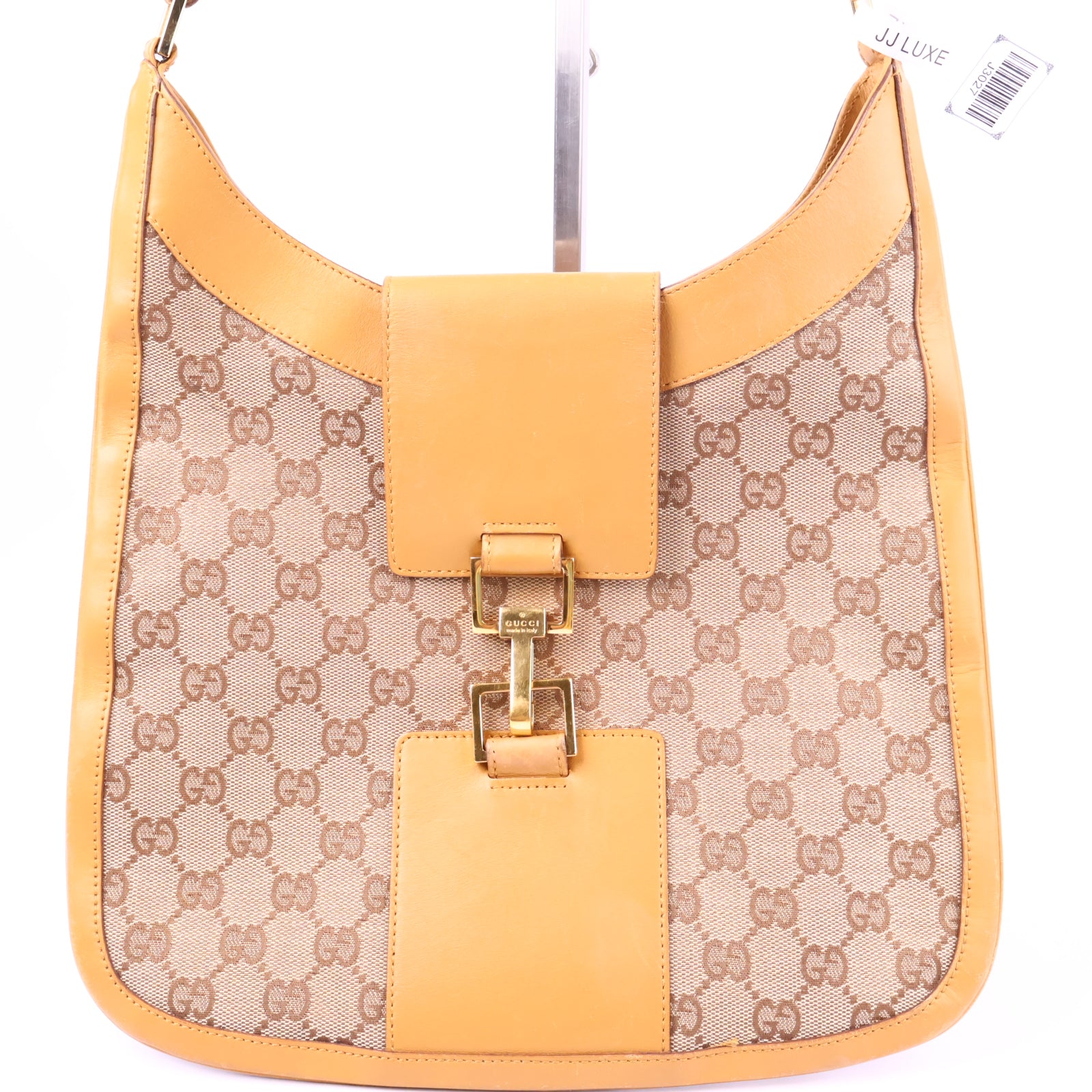 Gucci GG canvas Horsebit Shoulder Bag J3027 | Pre-Owned Like New GG Canvas Canvas