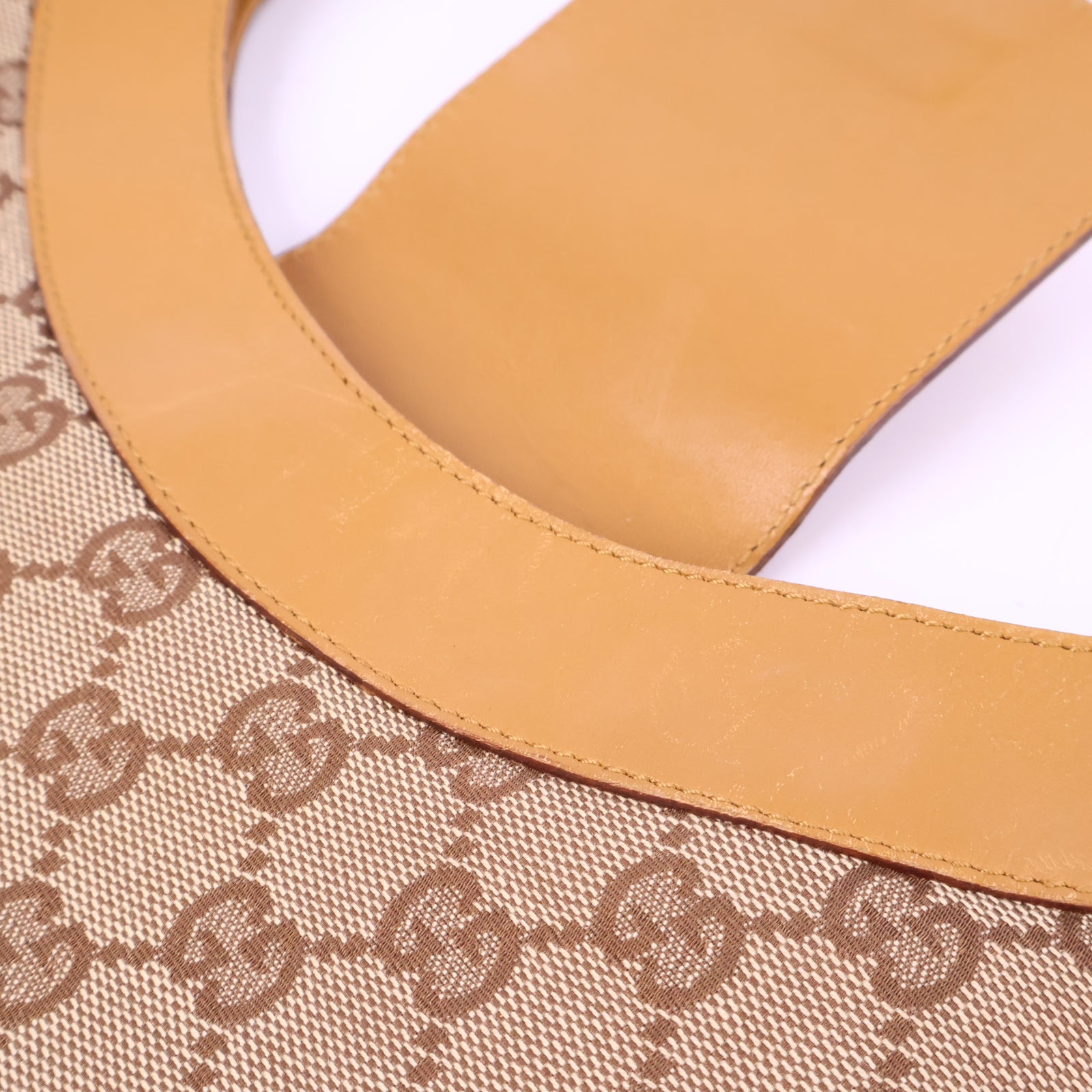 Gucci GG canvas Horsebit Shoulder Bag J3027 | Pre-Owned Like New GG Canvas Canvas