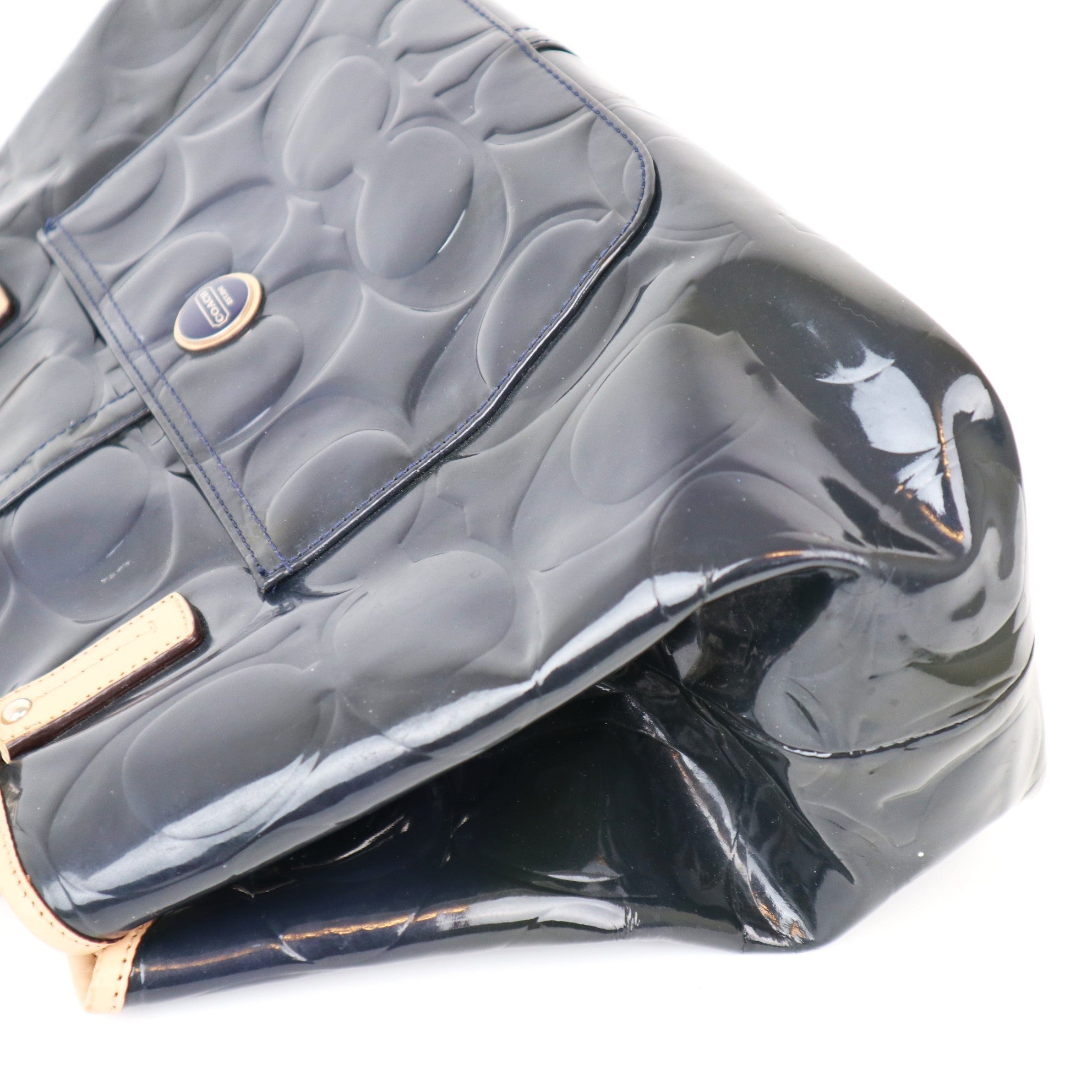 C2025 Coach Patent Leather Satchel-Pre Owned