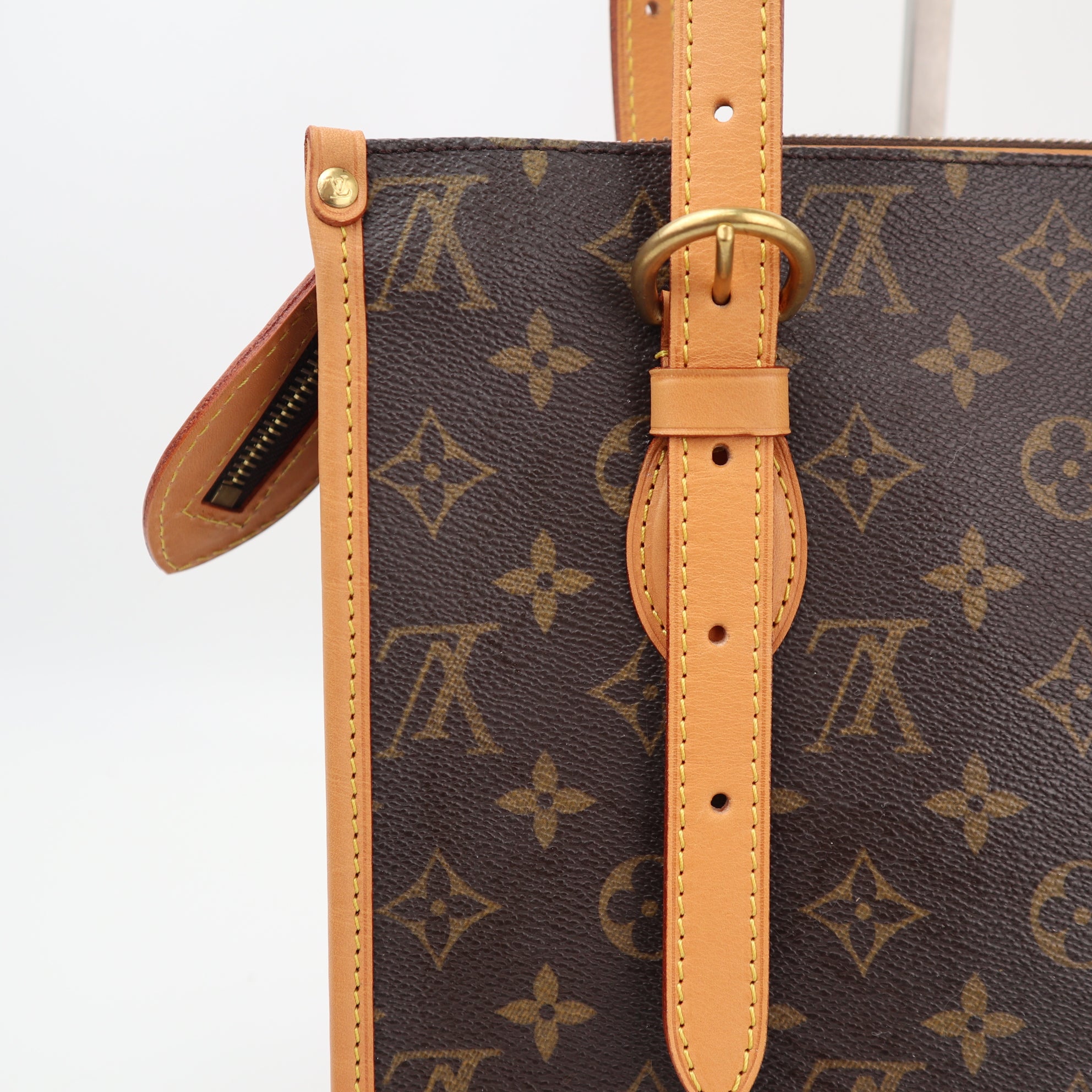 Louis Vuitton Popincourt Haut Shoulder Bag C1527R | Pre-Owned Excellent Brown Monogram Canvas